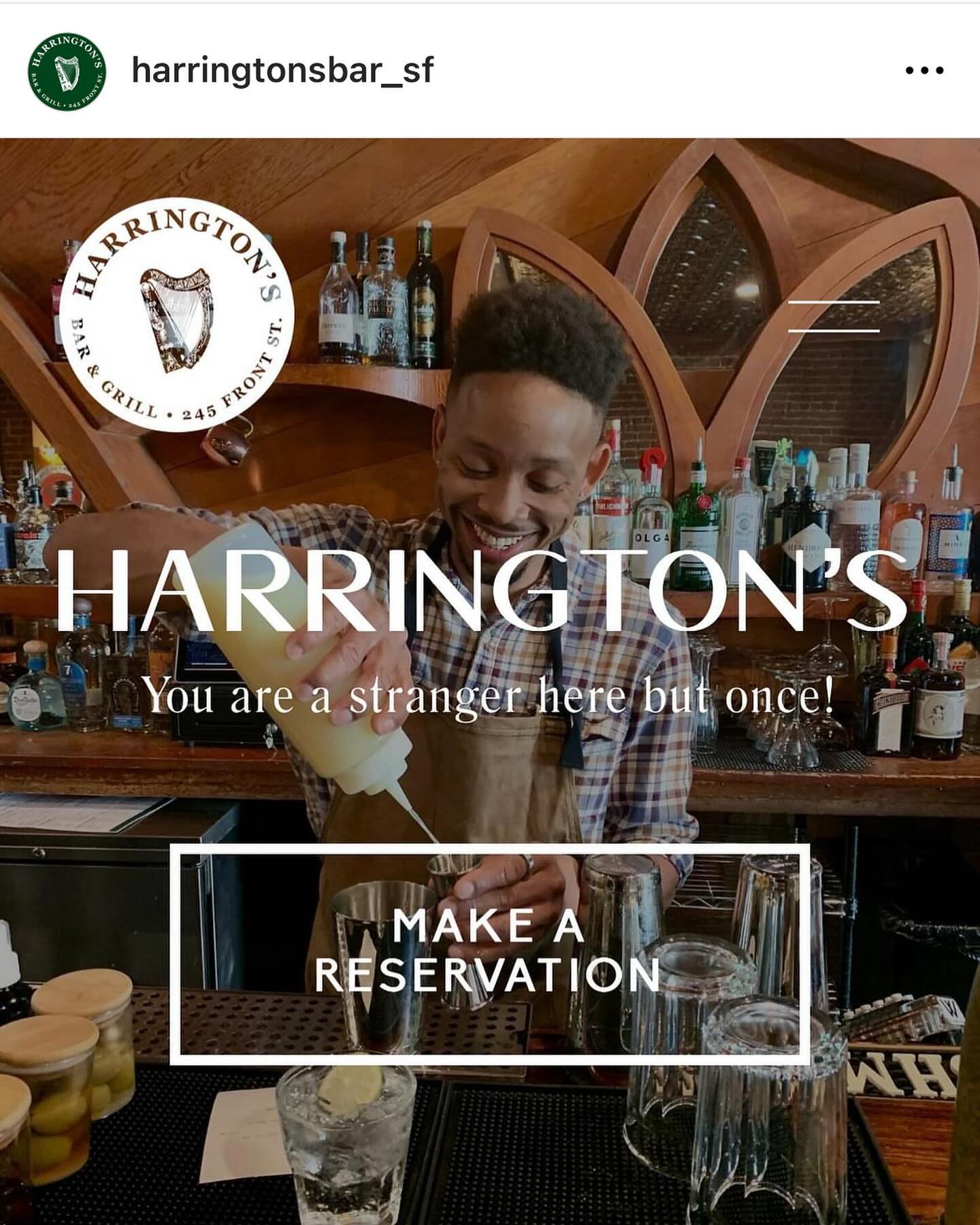 Very happy to be working the crew behind the scenes @harringtonsbar_sf as they breath new life into one of The Bay’s iconic landmarks #sfbayfinancial #harringtons