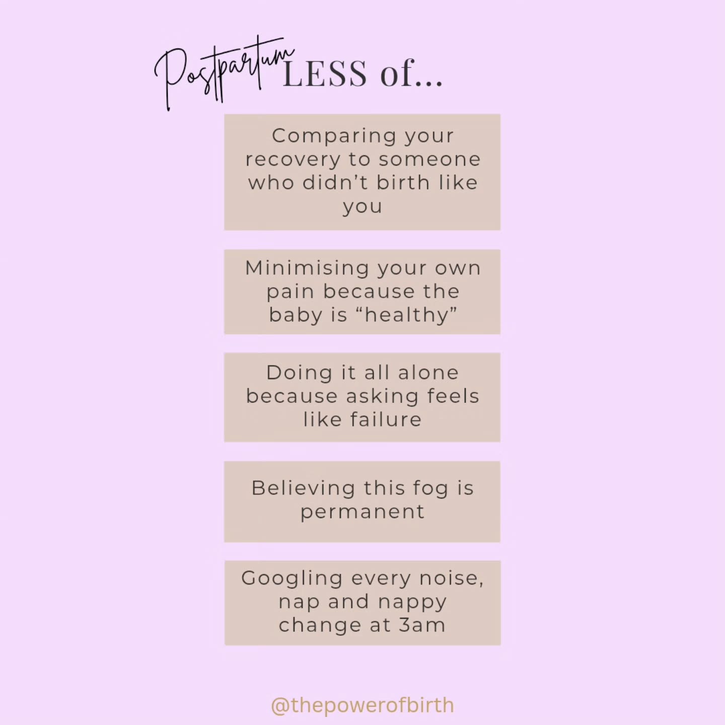 If you are in the early days, the trenches of postpartum, I hope this gentle reminder helps.
What do you need less of, and more of?