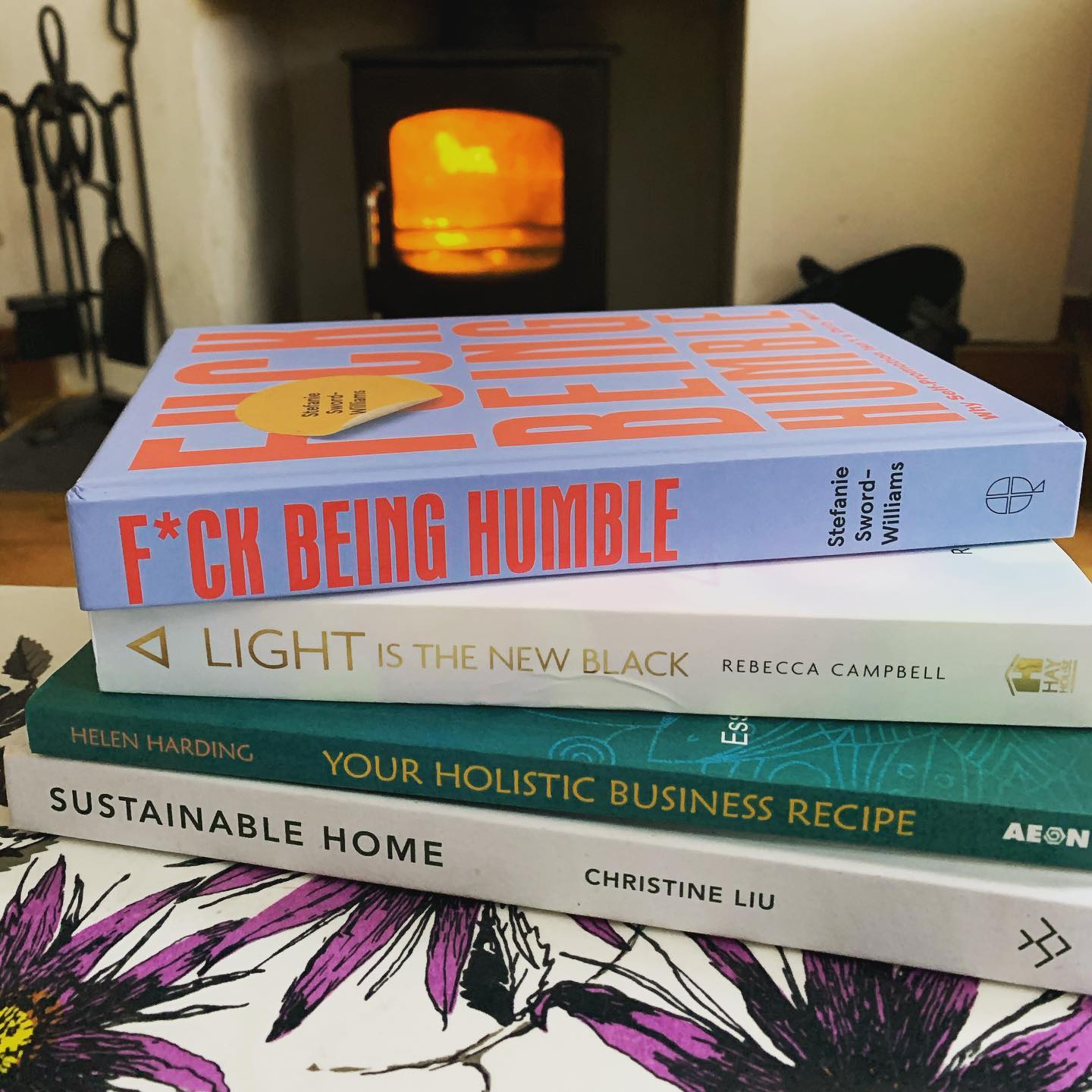 I had some fun Friday plans in the diary which have had to be rescheduled so instead, this afternoon I’m going to snuggle by the fire with a cuppa and make some time to get stuck in to my latest book collection...
I’ve already started on @fbeinghumbleldn and I’m super excited to read @helenhardinguk’s debut. I’ve also got two birthday reads by @rebeccathoughts and @simplybychristine.
Feels like such luxury to take time out to read! Hope you’ve got a great weekend planned!
#smallbusinessowner #solopreneur #whatimreading #books #booklist #readingtime #newbooks #friyay #sustainablehome #selfpromotionisnotadirtyword #yourholisticbusinessrecipe #lightisthenewblack #firesidereading