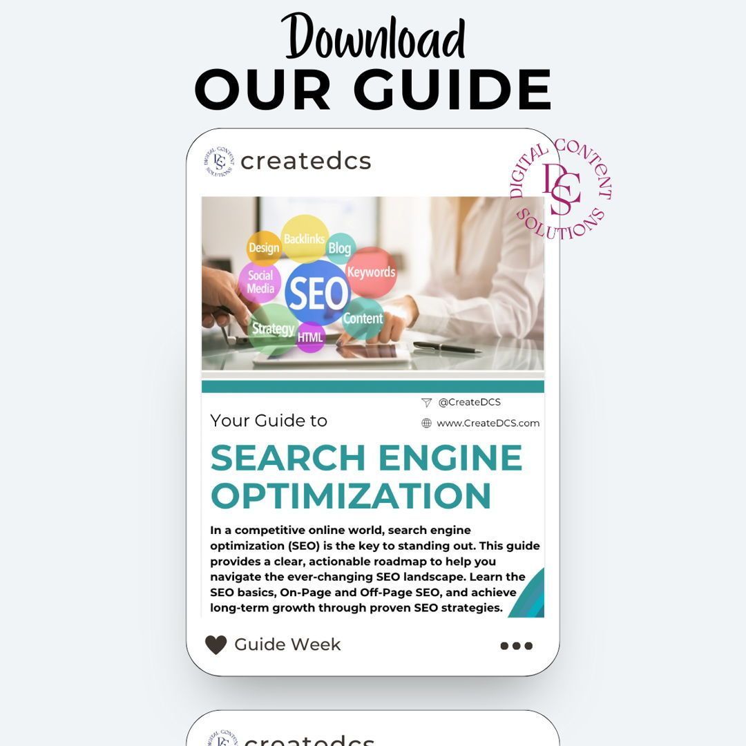 🚀 Ready to boost your website's visibility?
Our Ultimate SEO Guide is here to help you rank higher and grow faster!
Download it now for expert tips, proven strategies, and easy-to-follow steps. 📈✨