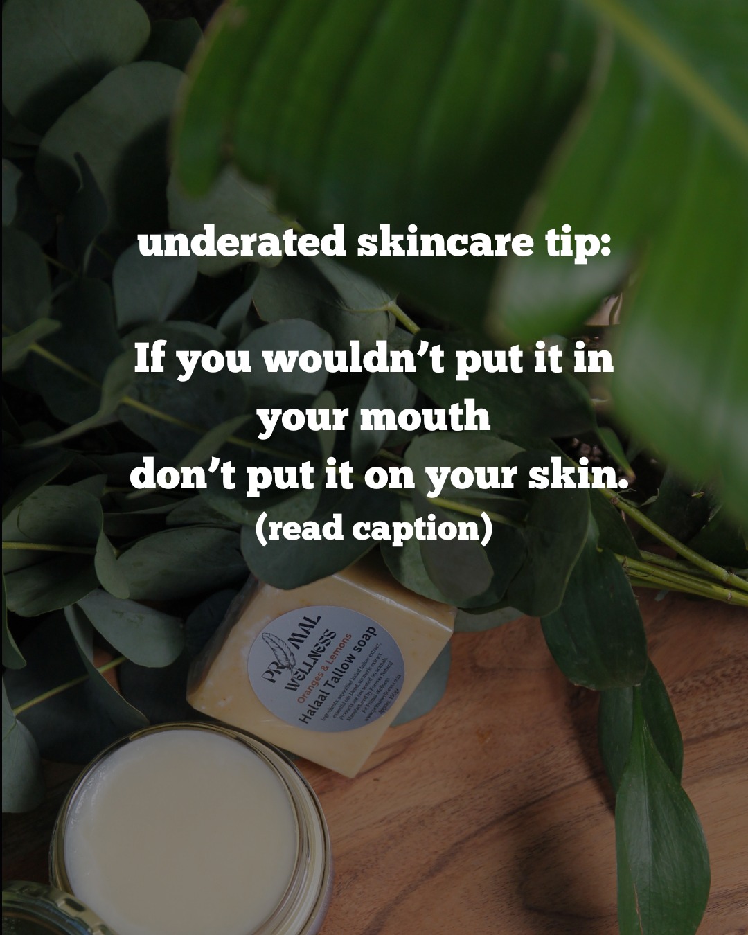 If you wouldn’t eat it…
why are you rubbing it into your skin?
Your skin isn’t a protective wall - it’s a living, absorbing organ.
What you put on it doesn’t just sit there. It gets taken in.
Synthetic fragrance, preservatives, chemicals?
Your body doesn’t recognise them - so it reacts with irritation, breakouts, dryness, inflammation.
Tallow is different.
It’s rich in fats your skin is literally made from.
No masking. No pretending.
Just barrier repair and nourishment.
Stop feeding your skin things you wouldn’t feed your body.
Choose real ingredients.
Choose tallow. 🧴🔥
https://f.mtr.cool/olwsgmokxg
