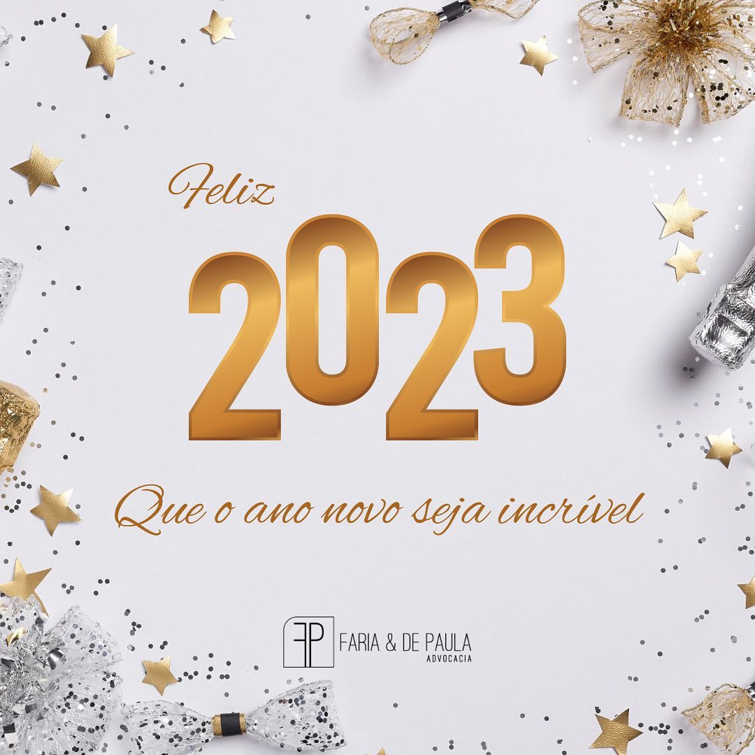 Nós do @fariaedepaula, lhe desejamos um próspero ano novo cheio de realizações.
E lembre-se, você sempre poderá contar conosco.