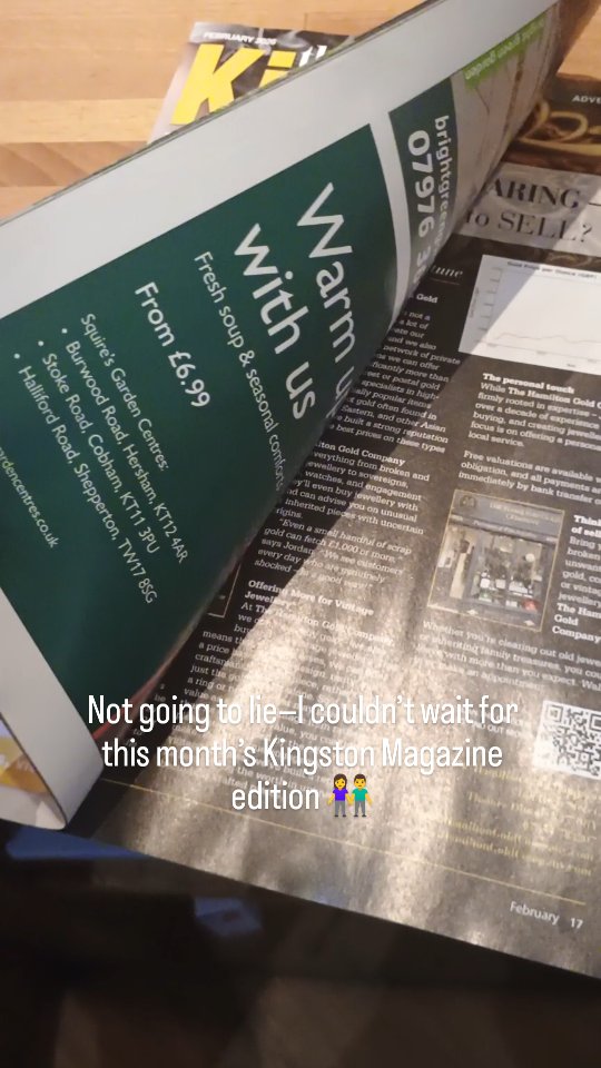 Thank you so much Kingston magazine, for the shout-out! We’ve already had new customers come in just to share their attempts at our Hummus recipe, which has been amazing to see.
I'm also going to share the recipe with our subscribers, please sign up through our website.
Feel free to grab a copy of the magazine anytime you’re visiting—we’d love for you to have one.
Thanks again for giving Chickpeas a chance.
#kingstonuponthames #fame #recipe #hummusrecipe