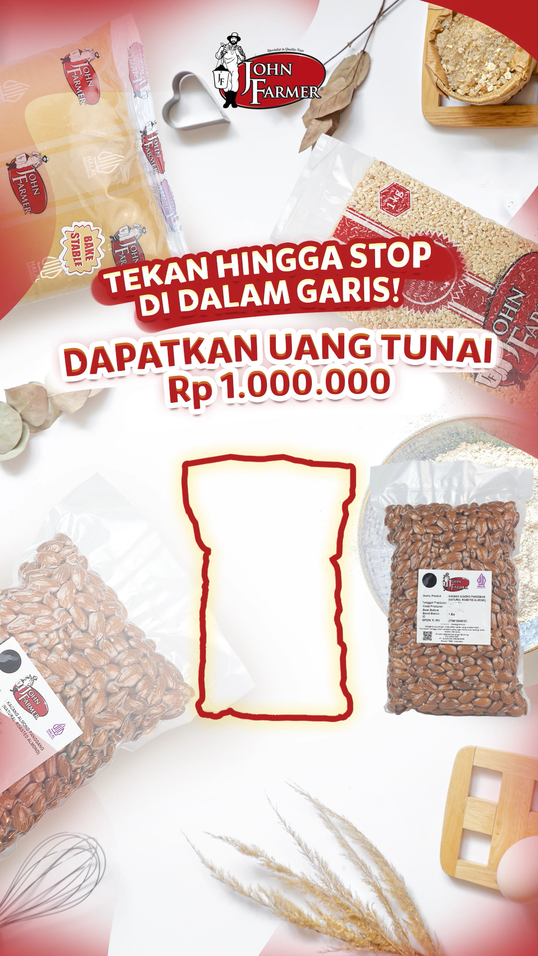 Siapa nih yang bisa pasin almond panggang tepat di dalam garis di video ini? 😆
Kalau bisa, mimin traktir 1 juta!
Kalau bisa yaaa… 👀
#johnfarmer #specialistinqualitynuts #quiztime