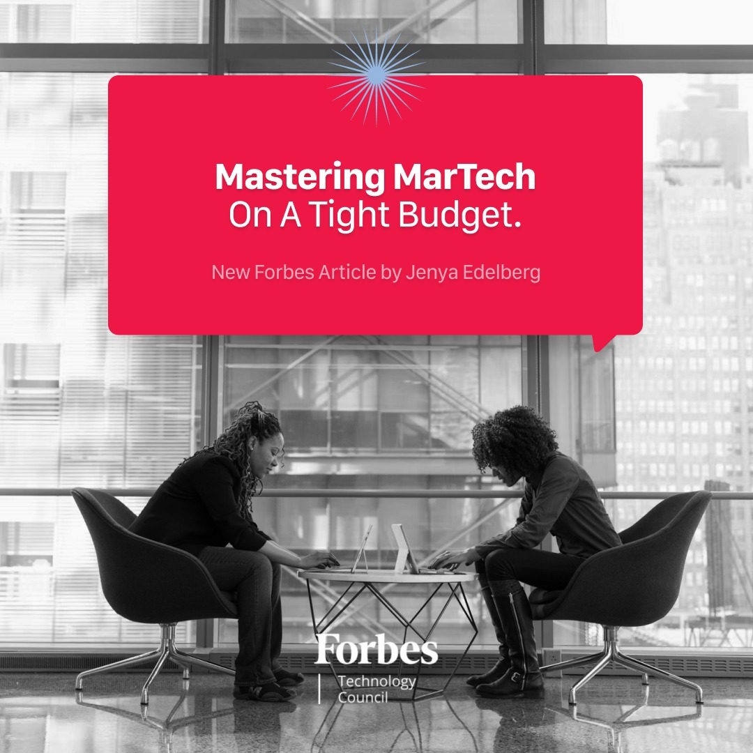 #MarTech
“While many solutions are ready to be used out of the box, they also require a high level of technical expertise. Choosing solutions that will work and align with the company’s strategy is challenging, and the choices are vast.”
In her latest @forbes article, our CTO, Jenya Edelberg, reviews the potential reasons that make MarTech choices complicated for marketing professionals and discusses how to address these issues. 💡
To read the article, go to the link in bio! 🔗 #forbes #thedestinylab #marketingtechnology