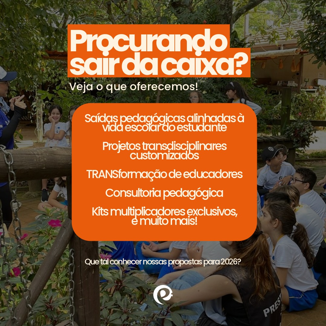 2026 começou e sua escola merece projetos pedagógicos transformadores!
Com mais de 25 anos de experiência criando saídas pedagógicas e projetos educacionais personalizados que realmente fazem diferença no aprendizado.
#eloineducacao #saidapedagogica #estudante