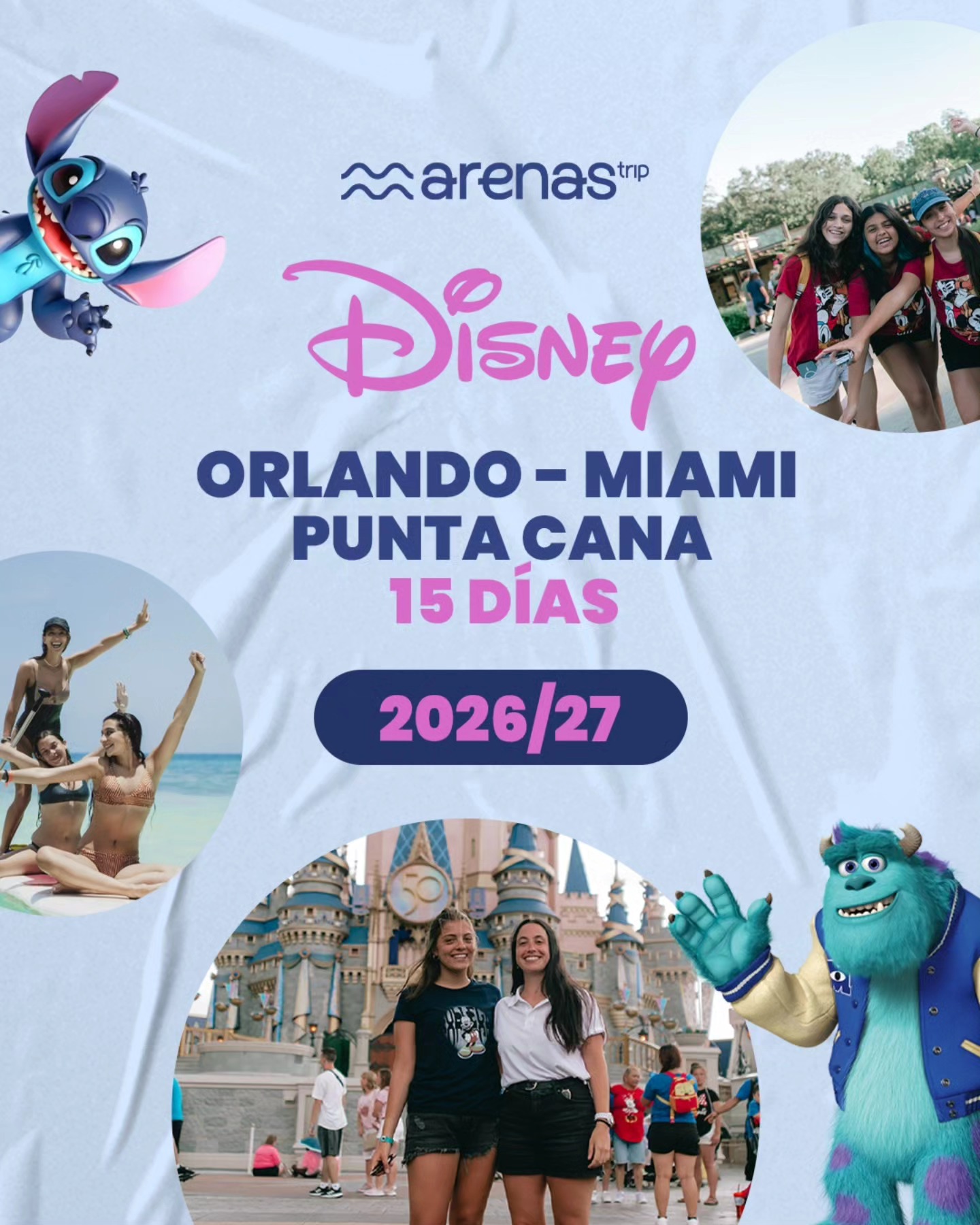 ¡Consultá por tu viaje a Disney 2026/2027! Trabajamos junto a @college.uy para brindarte un viaje inolvidable y de primer nivel 💫 Empezá a vivirlo 🇺🇲 #Disney