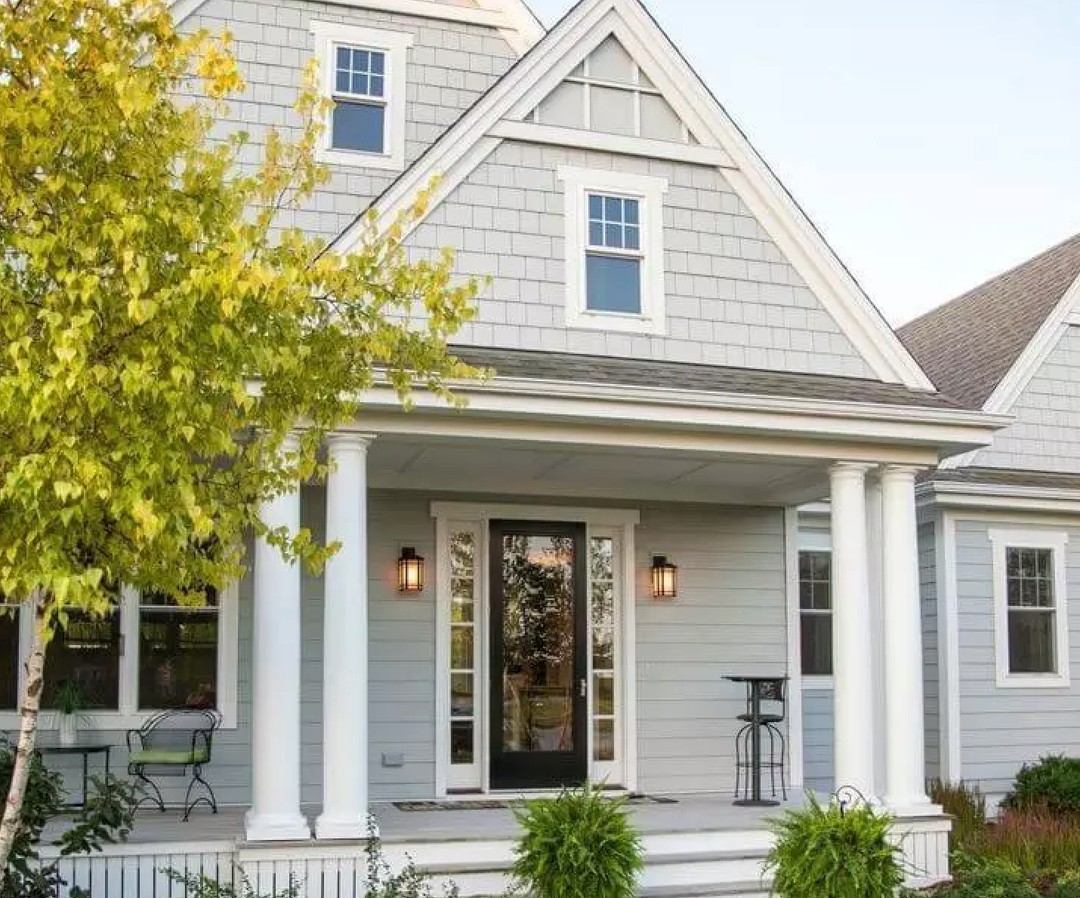 Farewell, winter blues! We're prepping for sunshine with a fresh coat of "Drift of Mist" on our exterior. This dreamy hue whispers of warmer days and breezy evenings. Who's joining us in an early spring refresh? #driftofmistlove #springiscoming #exteriordesign #sunshinevibes #getspringready #paintcolors #curbappeal #housebeautiful
#exteriorpainting