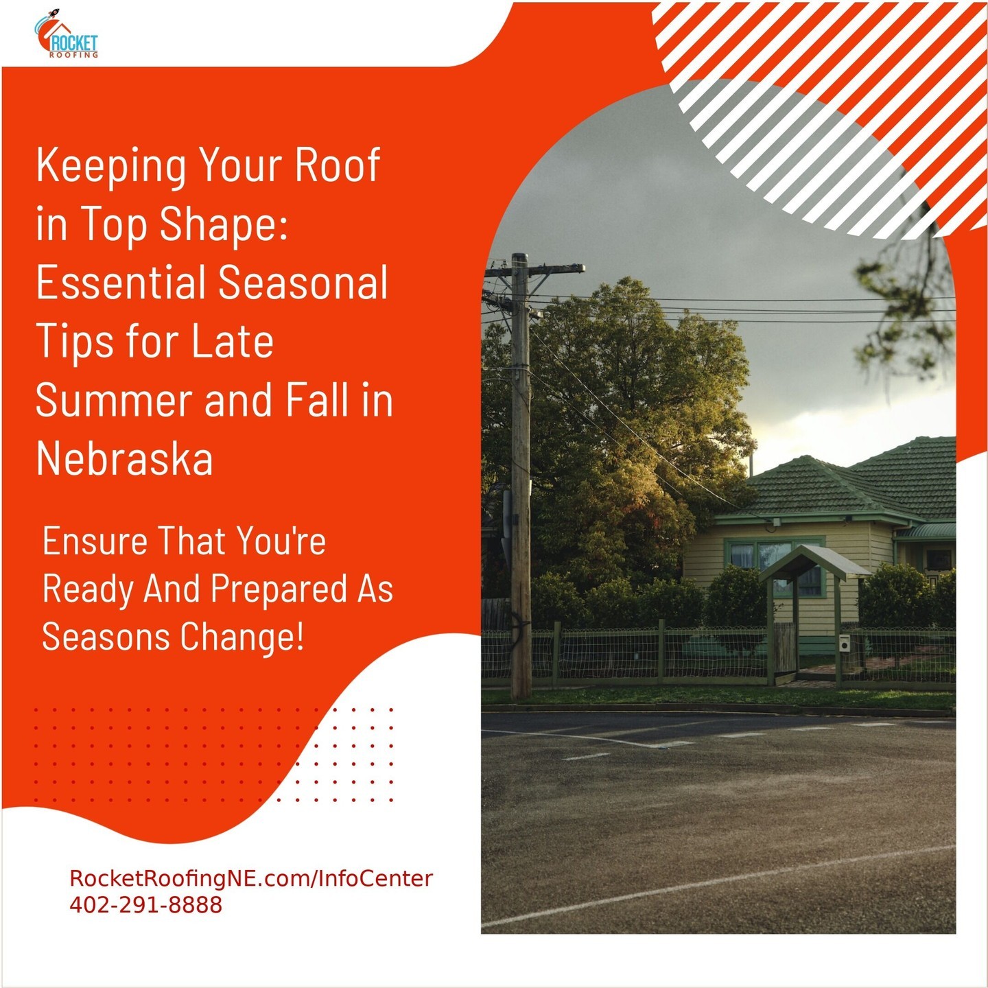 Embrace the upcoming changing seasons with these essential roof care tips! From late summer showers to crisp autumn leaves, keeping your roof in top shape is a must. Follow these expert tips to ensure your home stays cozy and leak-free. 🏠🍁Link in Bio. #RoofCare #HomeMaintenance #SeasonalTips