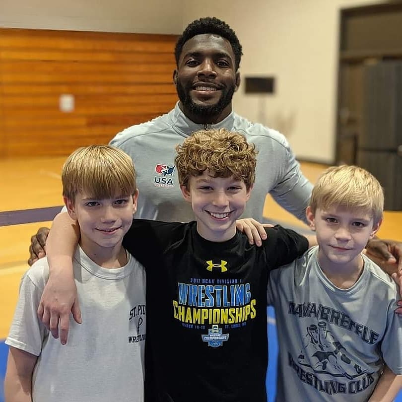James Green and the boys #youthwrestlingclub