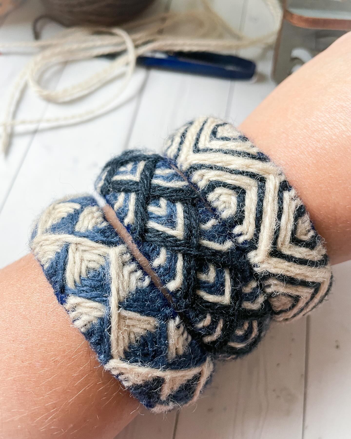 This week’s colors; blue and white!