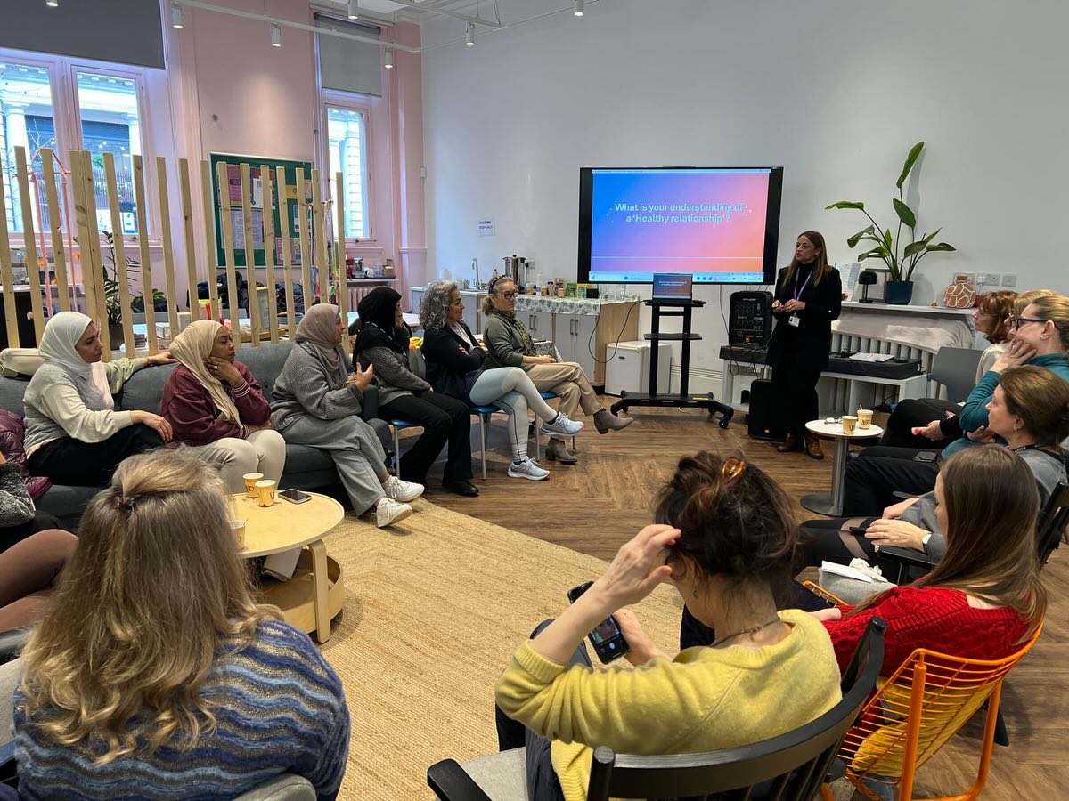 Yesterday at the Women’s Hub felt especially meaningful 💛
We were joined by Shahla from RISE Mutual CIC, who delivered a thoughtful and very informative session on healthy relationships — what they look like, how they feel, and why they matter so much for our wellbeing and self-worth.
As always, our women showed up with openness and honesty.
There was sharing, reflection, deep listening… and that beautiful sense of “I’m not alone.”
The conversation was rich, brave and truly engaging — you could feel how much it resonated.
We’re grateful that Shahla will now be joining us every month, building a gentle learning journey together.
Next session: unhealthy relationships — a more challenging topic, but such an important one to explore with care and awareness.
Because understanding our relationships is also understanding ourselves 🌿
#ForWomenCIC #WomensHub #HealthyRelationships #peersupport