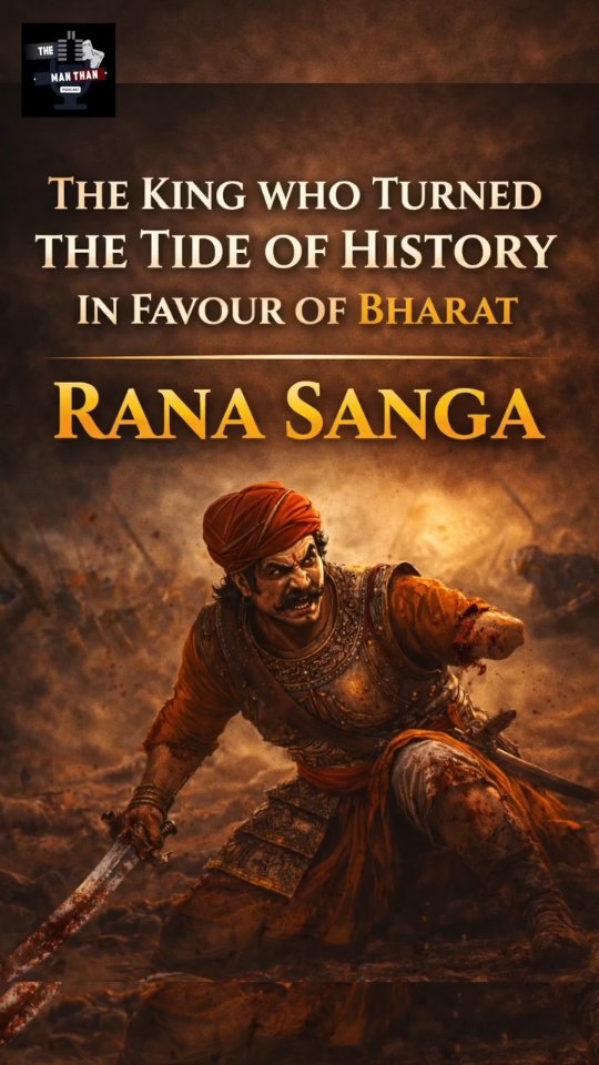 Rana Sanga vo Raja jinki jeet bhi propaganda wale historians ko haar lagi!
History aksar jeetne walon ke naam yaad rakhti hai.
Par kuch log aise abhaage bhi hote hain
jinke liye jeet bhi propaganda chalane wale itihaskaaron ko haar lagti hai.
Isliye Rana Sanga jaise raja
sirf sidelined nahi kiye gaye,
unhe systematically irrelevant banaya gaya.
2000 saal ke lagataar resistance mein
jab Bharatiya rajaon ne har daur mein
sangharsh kiya,
toh bhi ek khaas school of historians ko
sirf do “great” mil paaye.
Ek isliye kyunki woh Muslim tha.
Aur ek isliye kyunki woh Hindu se Buddhist ho gaya tha.
Baaki sab?
Unke castiest, oppressor-Hindu wale narrative mein fit nahi hote the,
isiliye woh chhupa diye gaye.
Aaj Rana Sanga ki punya tithi par
sawal yeh nahi hai ki unhe history ne kya diya,
kyunki unhone toh humare liye jo karna tha, woh kar gaye.
Sawal yeh hai ki
history ne humse unhe kyun chhupa liya?
Jis din aap is prashn ka uttar khoj loge,
usi din aap Bharat ke itihas ka satya bhi jaan loge.