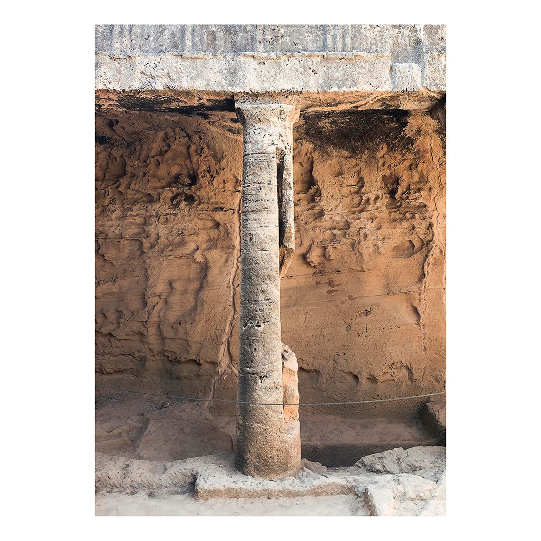 #cyprus #pafos #paphos #tombsofkings #necropolis #4thcentury #carvedstone #katopaphos #hellenistic #senseofplace #placephotography #column