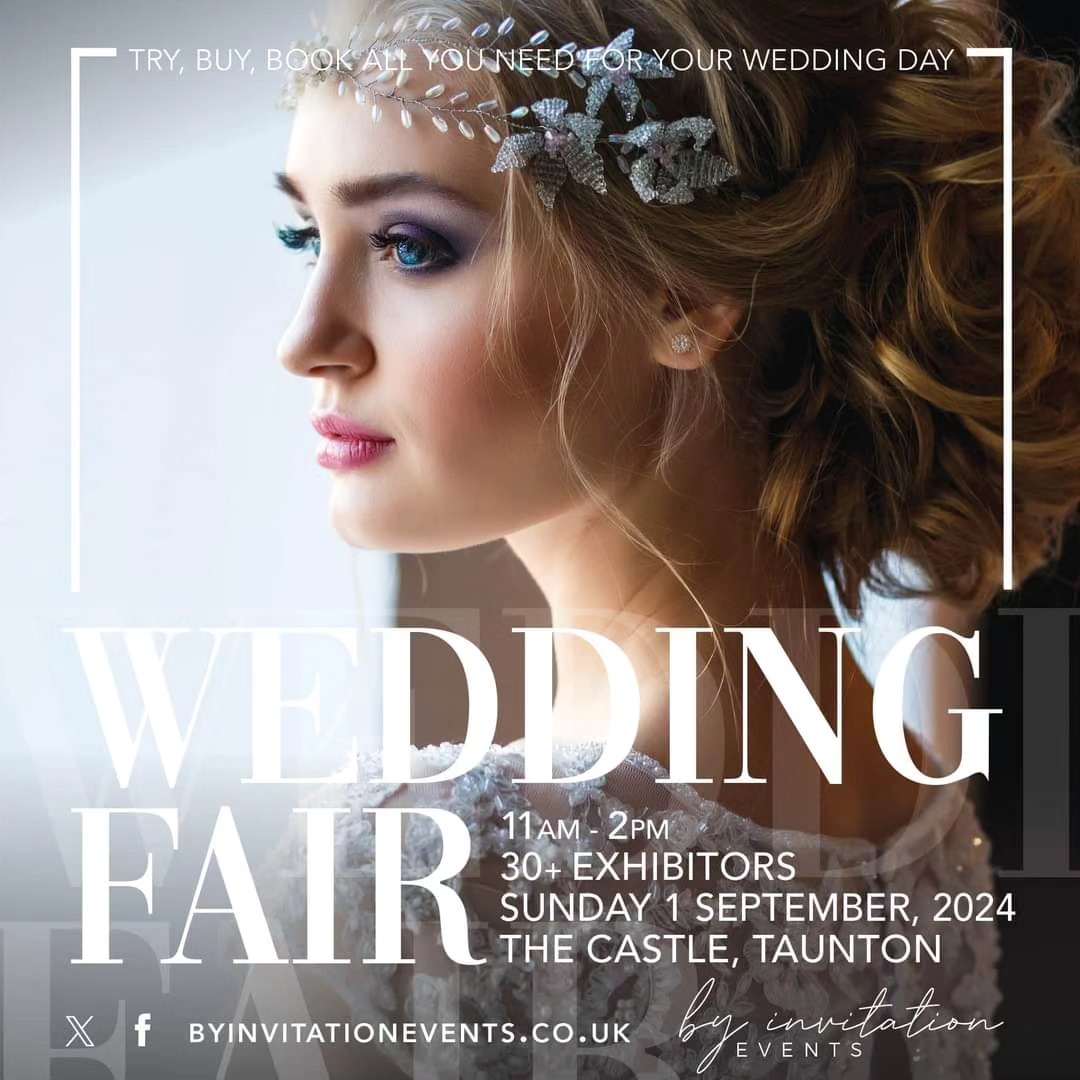 Are you a bride or groom looking for inspiration for the perfect wedding? If so this is the event for you.
The show is being held at the beautiful Castle Hotel in Taunton which is the perfect setting for a stylish wedding.
You will be spoilt for choice with over 25 premier local suppliers.
Whether it's the perfect dress, flowers, suit, the latest gin bar, or lots of entertainment for your guests you can find it all here.
Come see the newly refurbished Penthouse suite beautifully decorated for an intimate wedding breakfast.
Book your free tickets via https://www.the-castle-hotel.com/event/wedding-fair-taunton/