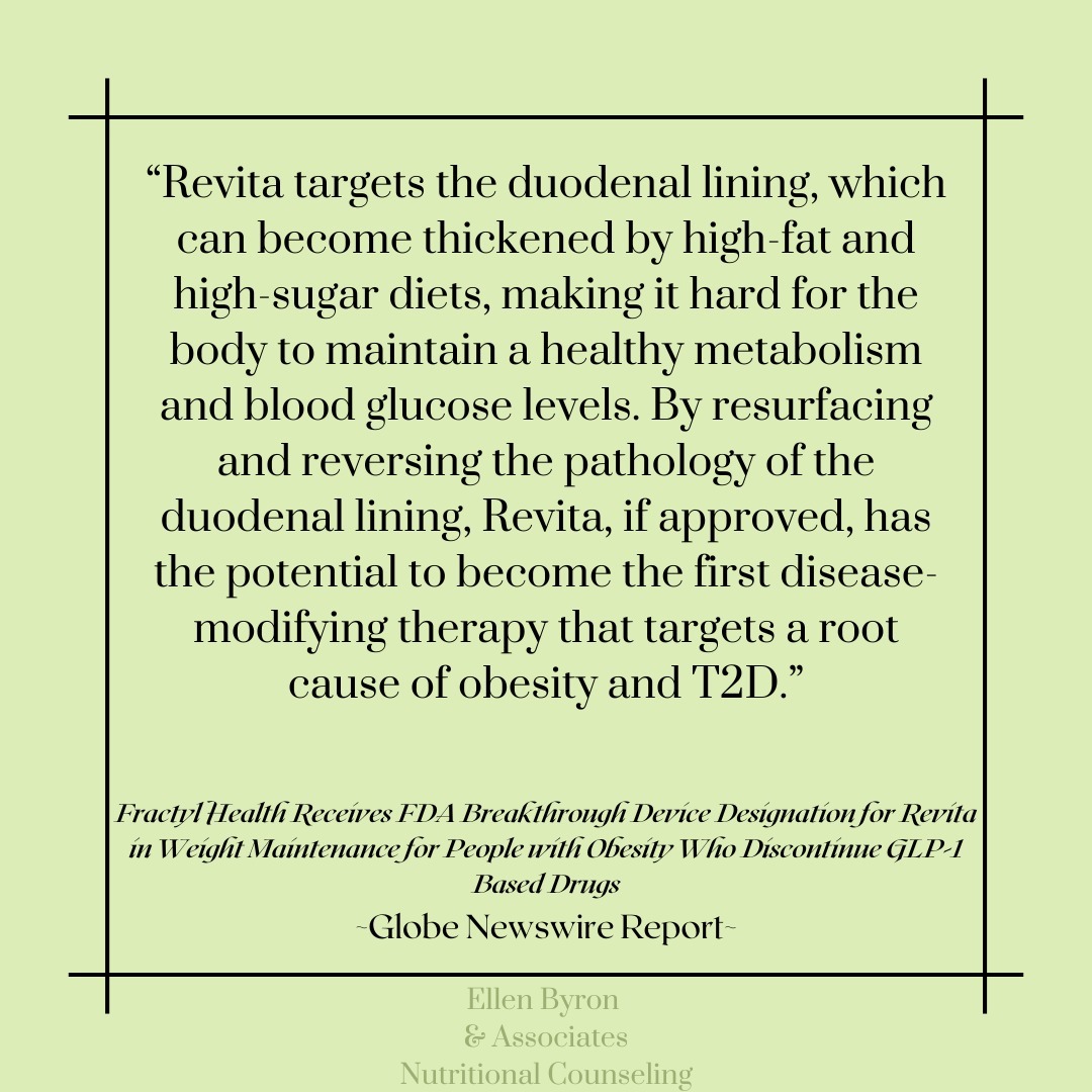 New on the blog!
Research is underway for a new product that can help bridge the gap after GLP-1 medications.
Weight regain is a major concern after stopping GLP-1 drugs. This product resurfaces the duodenal lining to help maintain weight loss and metabolic disease control.
This in combination with healthy diet changes has the potential to create lasting health benefits.
Check out the blog for more!
-
#dietitansofinstagrm #nutritionresearch #glp1 #sustainableweightmanagement #nutritionblog