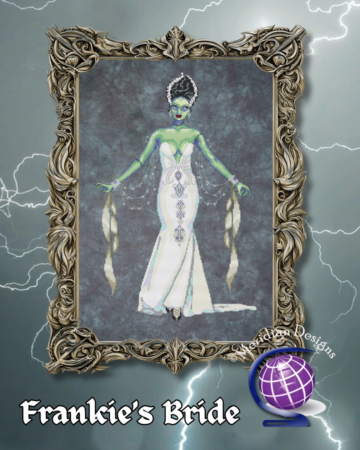 At long last, I'm baaaaack! It has been a very difficult year, with a great deal of health issues. But now things have settled down a bit, and I can get back to work.
Introducing Frankie's Bride. A sexy reimagined version of a classic. Available now in the store.
#meridianxstitch #meridiandesigns
#crossstitch #crossstitchdesigner
#crossstitching #crossstitchersofinstagram #crossstitchpatterns #xstitchpattern #xstitching #xstitcher #stitchersofinstagram
#xstitch #xstitchersofinstagram #puntodecruz #puntocroce #korssting #korsstygn #pointdecroix #needlework #crossstitchlover #crossstitchland #crossstitchlove #crossstitchingisbadass #stitchersgonnastitch #dmcembroidery #lovecrossstitch #xstitchaddict
#crossstitchaddict #halloweencrossstitch
#brideoffrankenstein