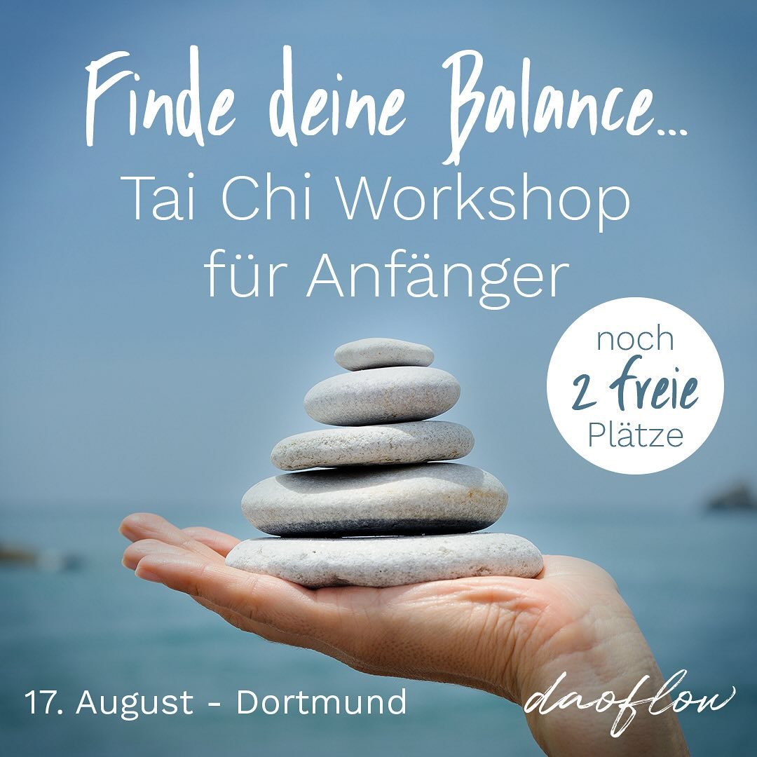 Letzte Chance: Sichere dir einen der letzten 2 Plätze für den Tai Chi Workshop!
Info unter: www.daoflow.de
#TaiChiWorkshop #LetztePlätze #TaiChiEinsteiger #Entspannung #InnereRuhe #Stressabbau #entspannung #gesundheit #sanftebewegung #lebensfreude #hobbymitsinn #körperundgeist #BewegungMitSinn #DortmundEvents #GesundheitImAlltag #Achtsamkeit #BalanceFinden #SelfCareSaturday #Wohlbefinden #TaiChiJourney #Mindfulness