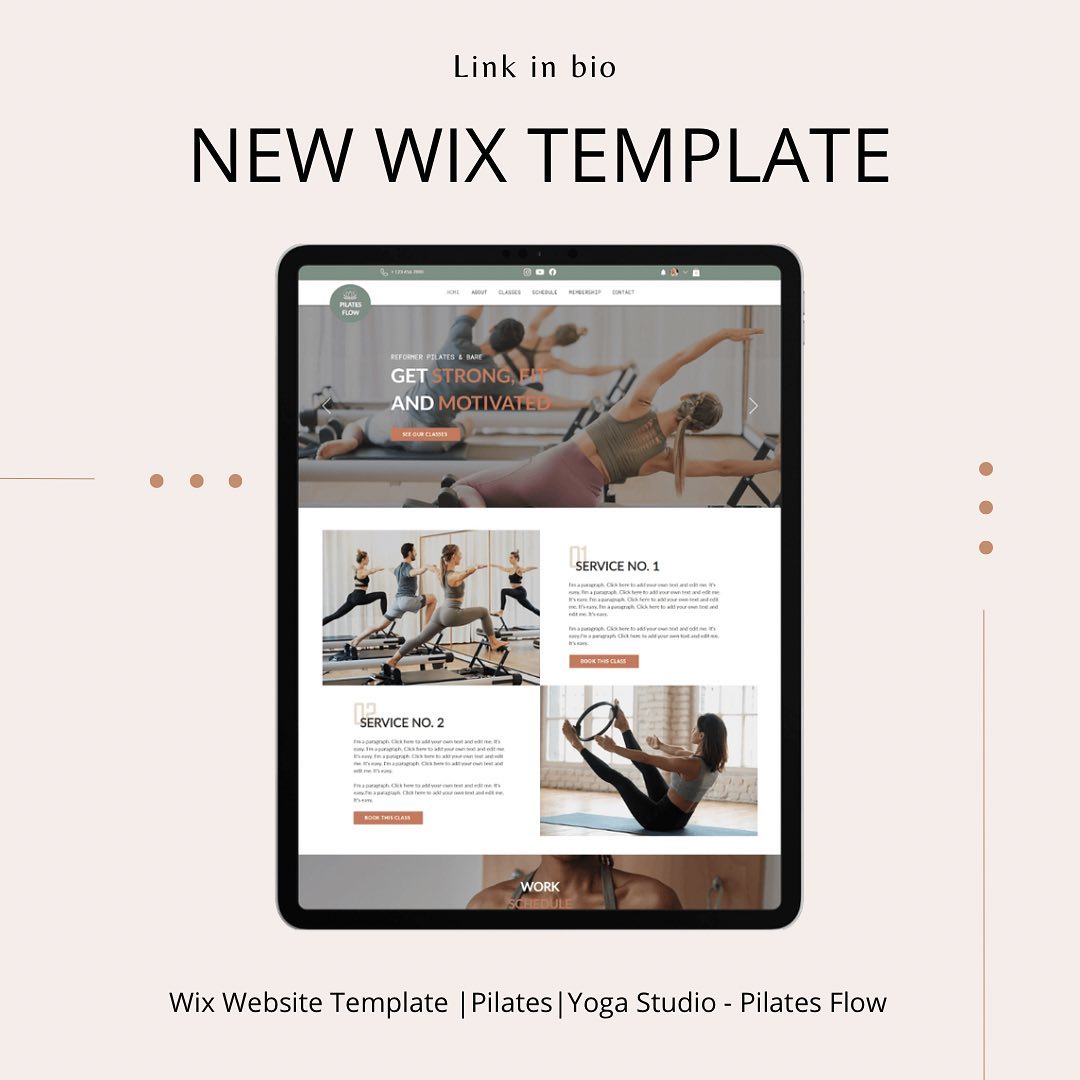 🌟 Exciting Announcement! 🌟 Introducing "PilatesFlow" - the ultimate Wix template designed for Pilates, Yoga, and Fitness studios! 🧘♀️💪✨
🔥 Ignite your studio's online presence with this sleek and dynamic template. Engage clients, attract new members, and showcase your expertise like never before! 🌟🏋️♀️
✨ "PilatesFlow" offers a perfect blend of functionality and style, providing you with a seamless platform to promote your classes, manage schedules, and captivate your audience. 📅💻
💃 Transform your website into a captivating hub, featuring stunning visuals, easy-to-navigate layouts, and a user-friendly interface that keeps clients coming back for more. 💻🎨
🌿 Whether you're a Pilates guru, yoga enthusiast, or fitness expert, "PilatesFlow" is the ideal template to elevate your studio's online presence and attract your tribe. 🤸♀️🌿
👉 Don't miss out on this opportunity to take your studio to new heights! Embrace the power of "PilatesFlow" and watch your business flourish. 💫💃
#PilatesFlow #WixTemplate #PilatesStudio #YogaStudio #FitnessStudio #OnlinePresence #EngageClients #AttractMembers #CaptivateAudience #SleekDesign #DynamicTemplate #Classes #Schedules #WebsiteDesign #UserFriendly #ElevateYourStudio #EmbraceTheFlow #FitnessJourney #WellnessCommunity #StudioOwners #FitLife #HealthandWellness #GrowYourBusiness #TransformYourWebsite #TakeItToTheNextLevel #PilatesLove #YogaLife #FitnessGoals #getyourflowon
