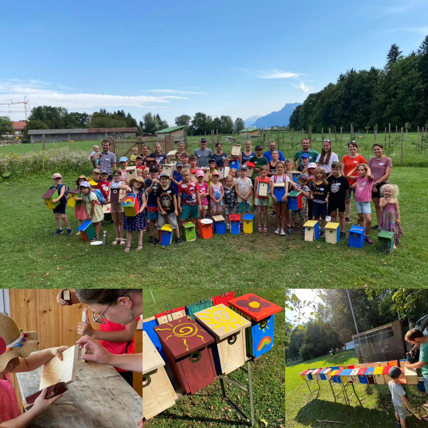 Ferienprogramm 2023🐓🐖🦌, unter dem Motto "Erlebnisreiche Stunden am Biohof Knoll" konnten wir gestern 40 Kinder begrüßen und mit ihnen den Hof🏡 erkunden und Nistkästen bauen, die sie anschließend künstlerisch gestalteten 🖌 So konnten wir einen schönen Nachmittag verbringen und etwas Gutes für die Natur tun! Viel Spaß beim Aufhängen und Betrachten der Nistkästen!🐦⬛
#saaldorfsurheim #berchtesgadenerland #nistkasten #ferienprogramm #biohof
Vielen Dank auch für die Materialien an Hausmeisterservice Strasser und @saegewerk_moosleitner !