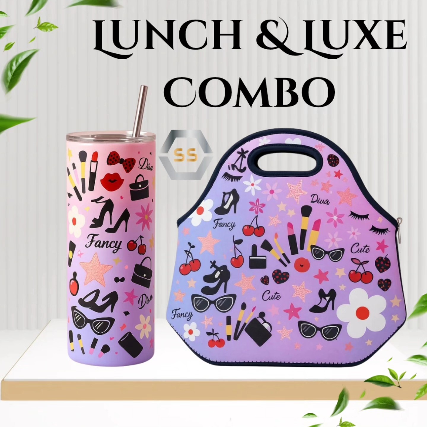 The Lunch and Luxe Combo
Lunchware set Drops online July 16th.
#SutherlandSlay #sutherlandcosmetics