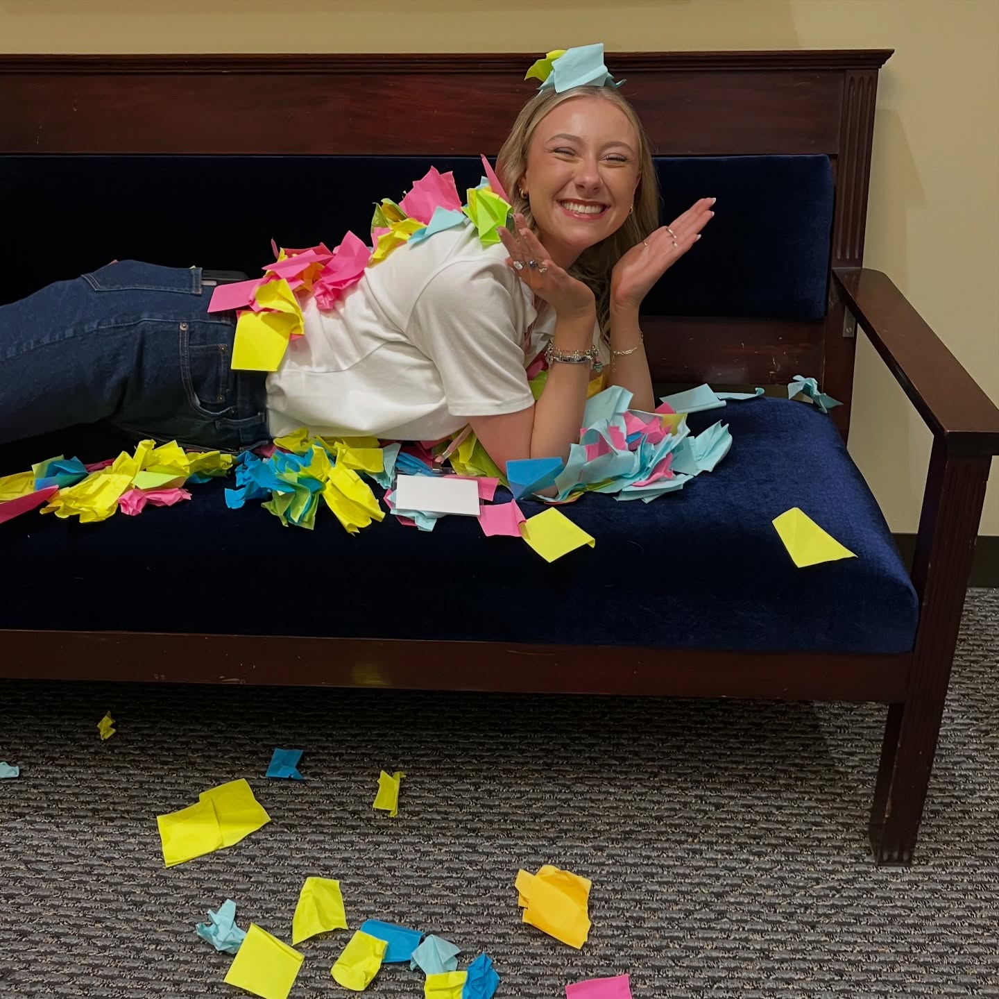 What’s left behind after the sticker shape game at GLC! 🎉🤣 #Stickers #Game #GLC