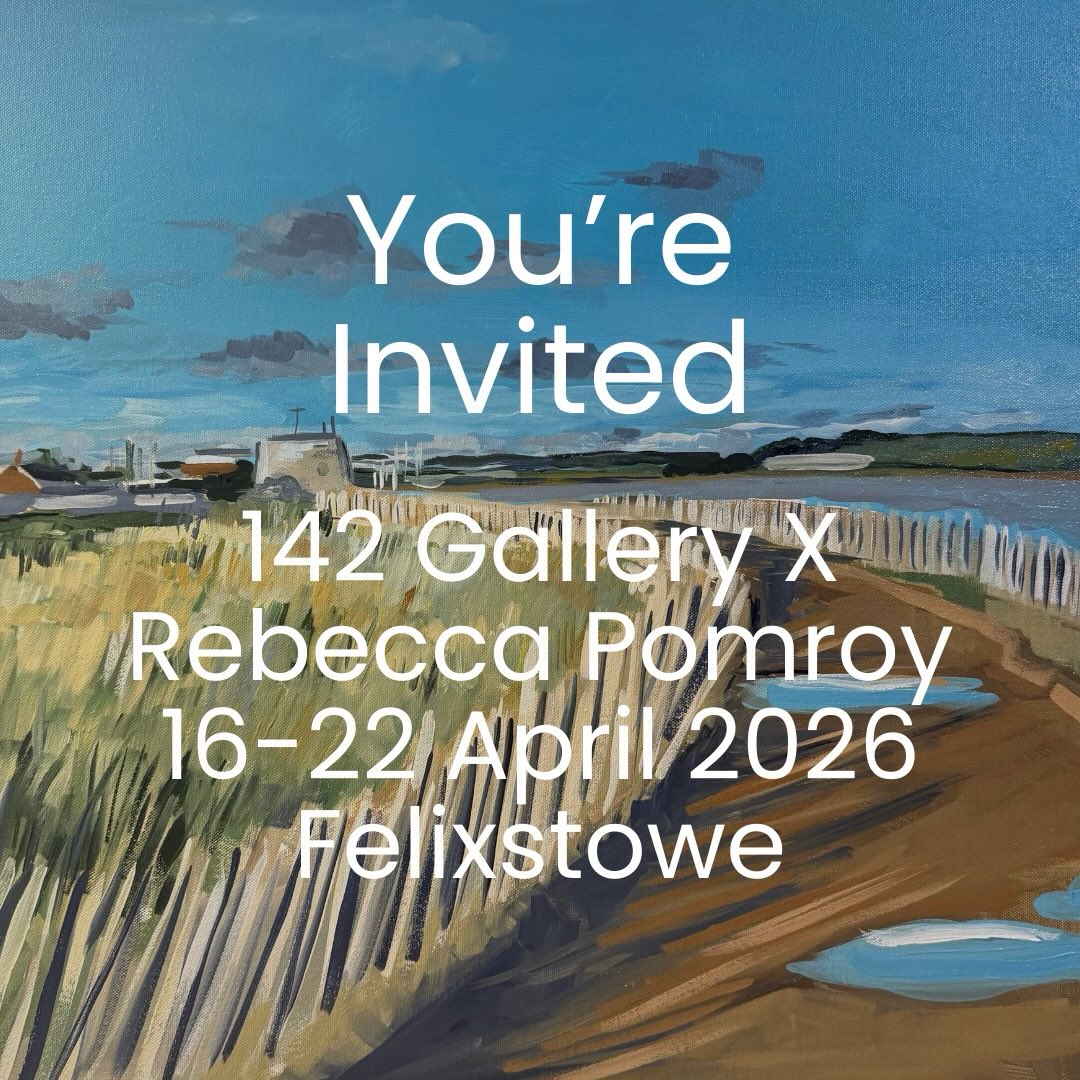 My solo show @142artgallery 16th - 22nd April 2026
Opening times: 10am-6pm
Private view: 18th April, 5pm - 8pm
I’m so excited to be exhibiting in Felixstowe this April showing my original acrylic paintings @142artgallery
2026 is all about shouting about my work, and this exhibition is a big part of that! So save this post and share with all your friends.
Thank you in advance for all your support ✨
#suffolkartist #suffolkartists #suffolkbusiness #exhibitionart @suffolkopenstudios #felixstowe