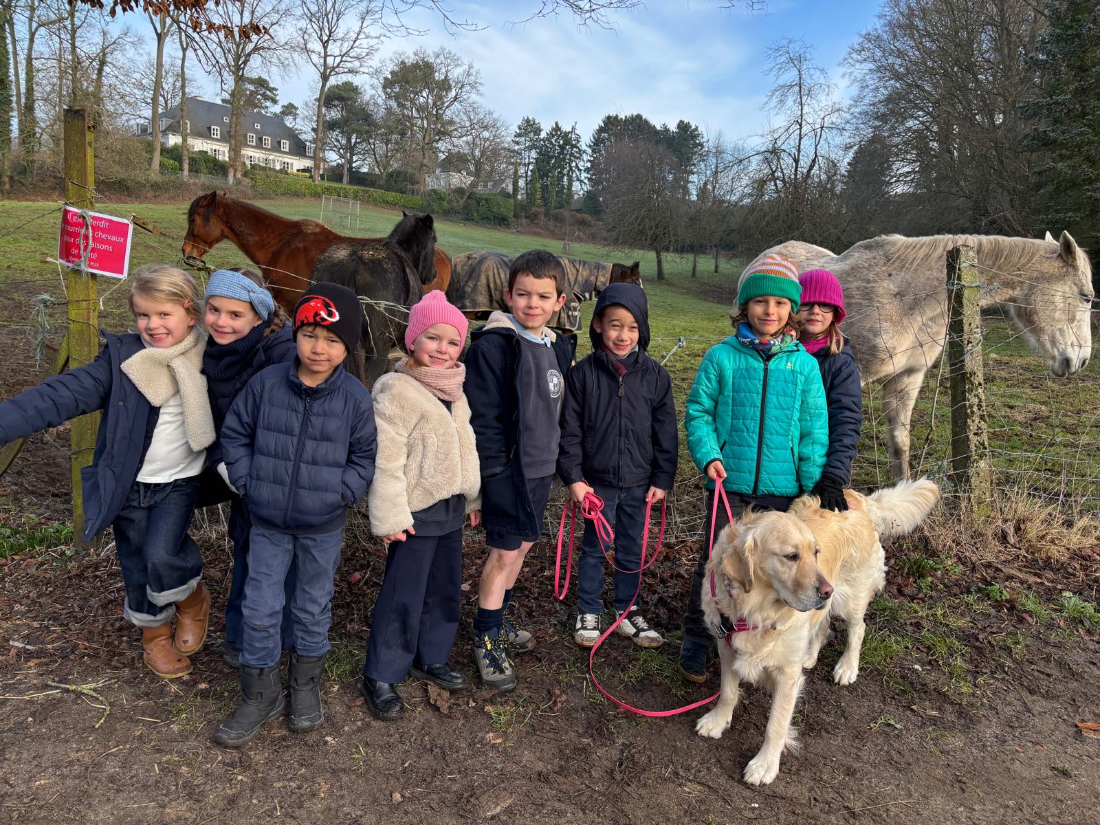 Avec le retour du soleil, les élèves de P1 ont profité d’une belle balade dans les environs… en compagnie de Joyce, qui a fait son grand retour en classe. Marcher, observer, respirer… et partager ce moment tous ensemble, quel plaisir.
En classe aussi, les apprentissages ont continué avec enthousiasme : les enfants ont découvert le son “oi”… et quoi de mieux que le jeu de l’oie pour apprendre en s’amusant ? 🎲✨
Et puis il y a eu la galette des rois ! Elle s’est fait attendre, longtemps… parce que la classe espérait pouvoir la préparer tous ensemble. Mais avec plusieurs élèves absents pour maladie, il a finalement fallu se décider avant que les ingrédients ne périment.
Parce que l’esprit de Saint-Joseph, c’est aussi ça : attendre les autres, penser au groupe, se sentir comme une famille. Et pour ne laisser personne de côté, une petite part de galette a même été livrée à domicile pour une camarade malade 🥰.
Des apprentissages, de la bienveillance, du lien… et beaucoup de cœur. La vie en P1, tout simplement ✨.
#bienveillance #entraide #baladeennature #ecoleprimaire #ecolematernelle #viescolaire #ecolesaintjosephohain #ecolesaintjoseph #ecolestjosephohain #ecolestjoseph #ecoleohain #ecolelasne #ecolesdubrabantwallon #vivrealasne #communedelasne #ohain #lasne