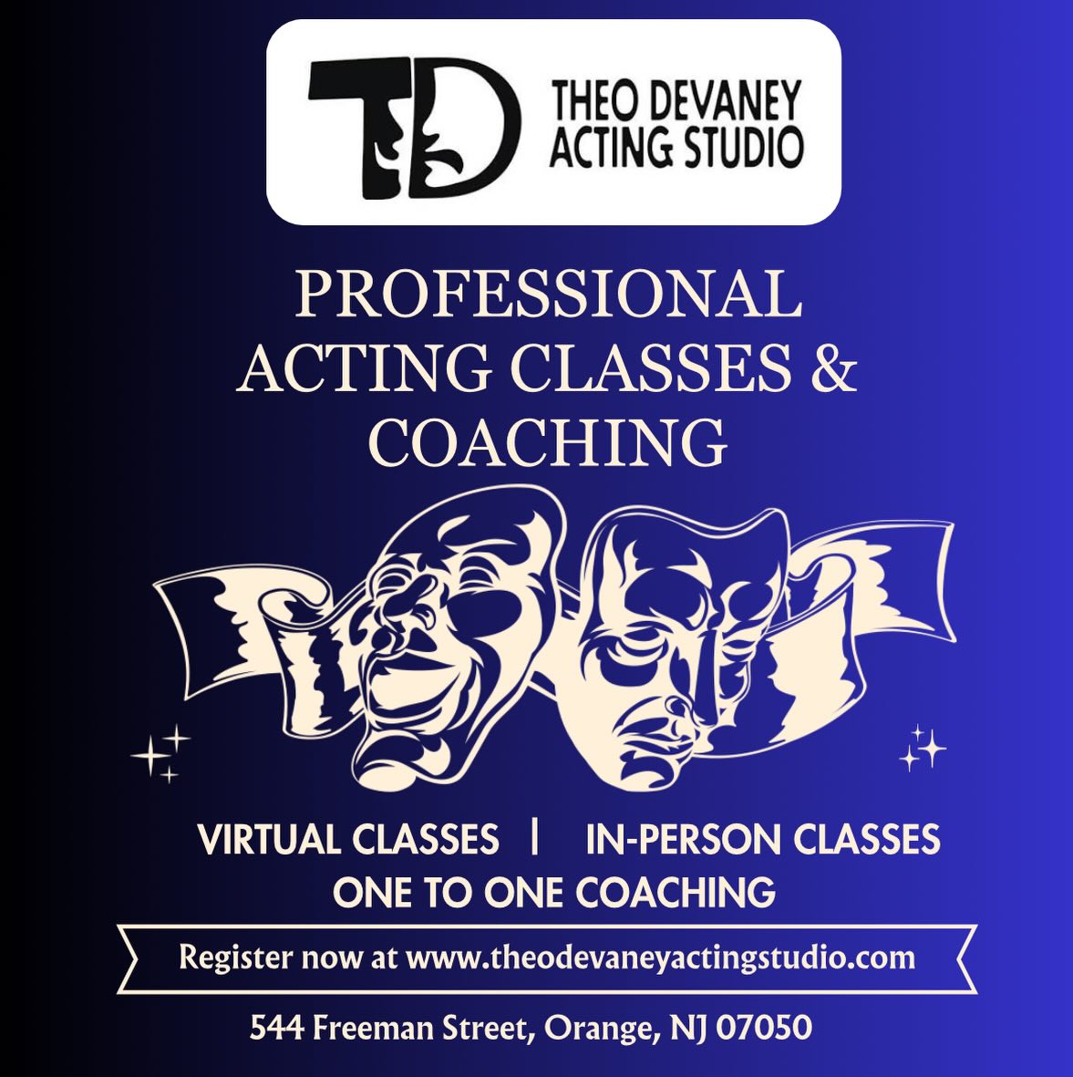Your next role starts here.
Build confidence, sharpen your craft, and train like a professional at Theo Devaney Acting Studio.
-Acting classes
-Audition prep
-One-on-one coaching
Virtual & in-person options available.
🔗 theodevaneyactingstudio.com
#TheoDevaney #professionalactingclasses #actorslife #TDAS #NYNJActors
