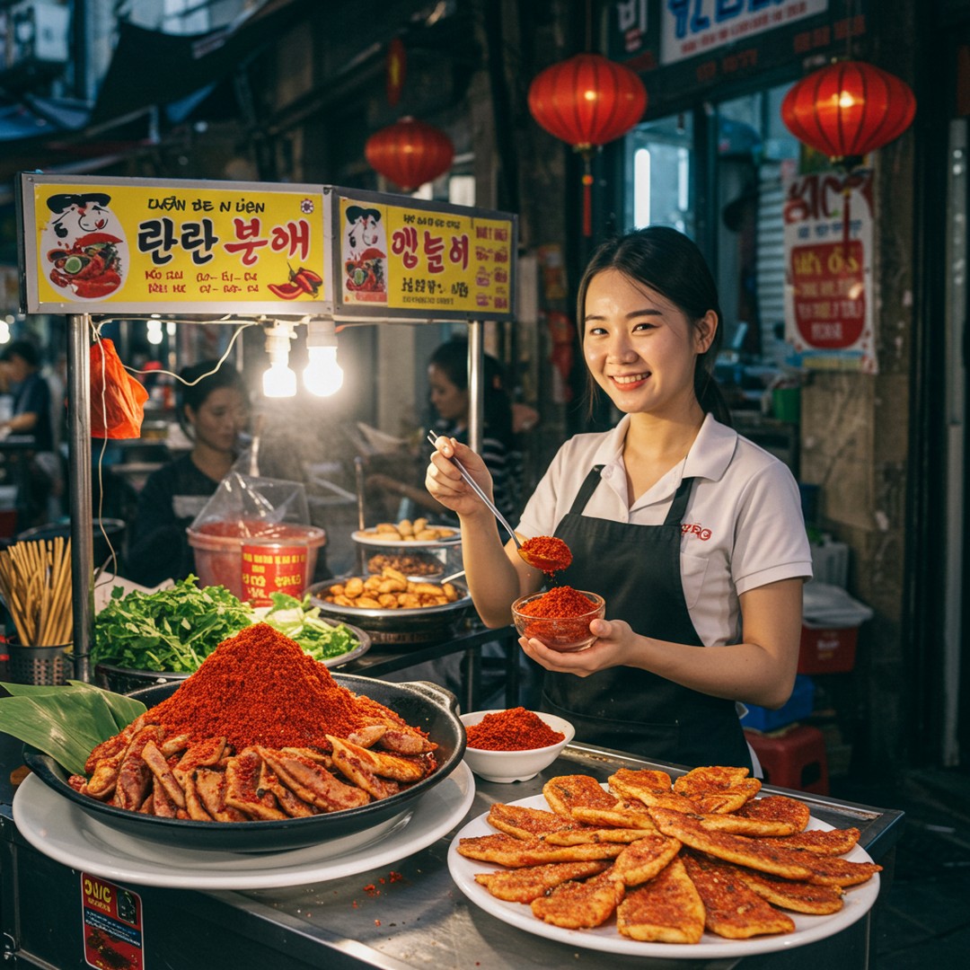 🎉 "Spice Up Your Banh Mi!"
A sprinkle of Korean red pepper powder adds smoky heat to your favorite Vietnamese sandwich. 🌶✨
📌 Try it today for a unique twist!
#VietnameseCuisine
#SpicyVietnam
#KoreanRedPepper
#PhoLovers
#VietnameseFoodie
#FusionFlavors
#BanhMiLovers
#SpicyFusion
#KoreanSpiceInVietnam
#BoldAndSpicy