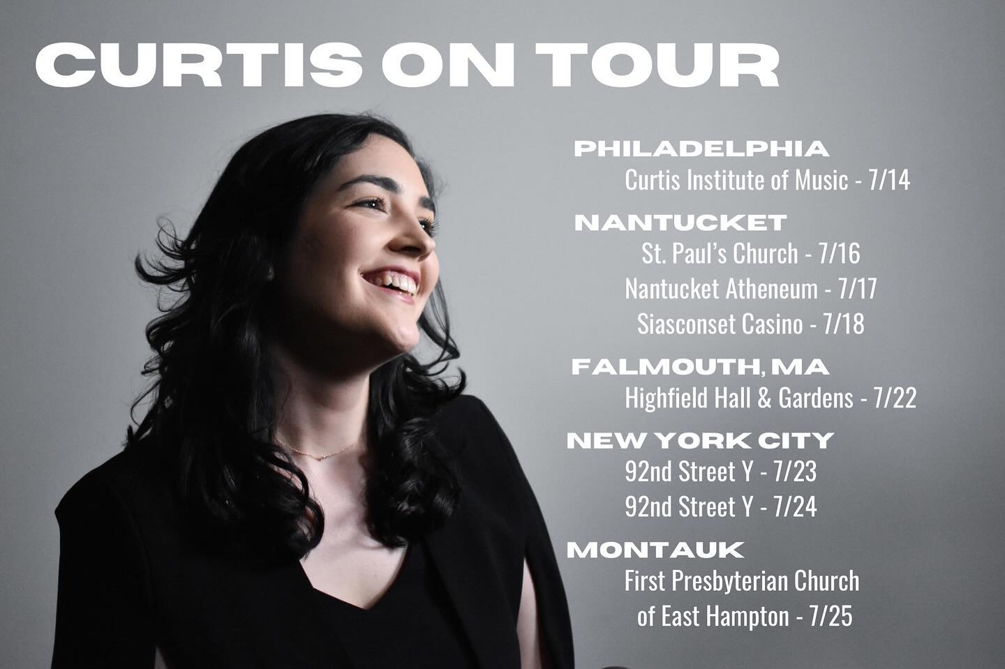 So SO excited to join @curtisinstitute and fellow alums Roberto Díaz, @hansarahan and @yinglipianist for an East Coast recital tour later this month! Chamber music is my first love, and I’m so looking forward to singing and exploring with this group. Would love to have friendly faces in the audience - please join if you’re in the area!!
Tickets and more info available here:
https://www.curtis.edu/curtis-in-nantucket-and-east-coast-tour/
📸 as always @patriickwilhelm