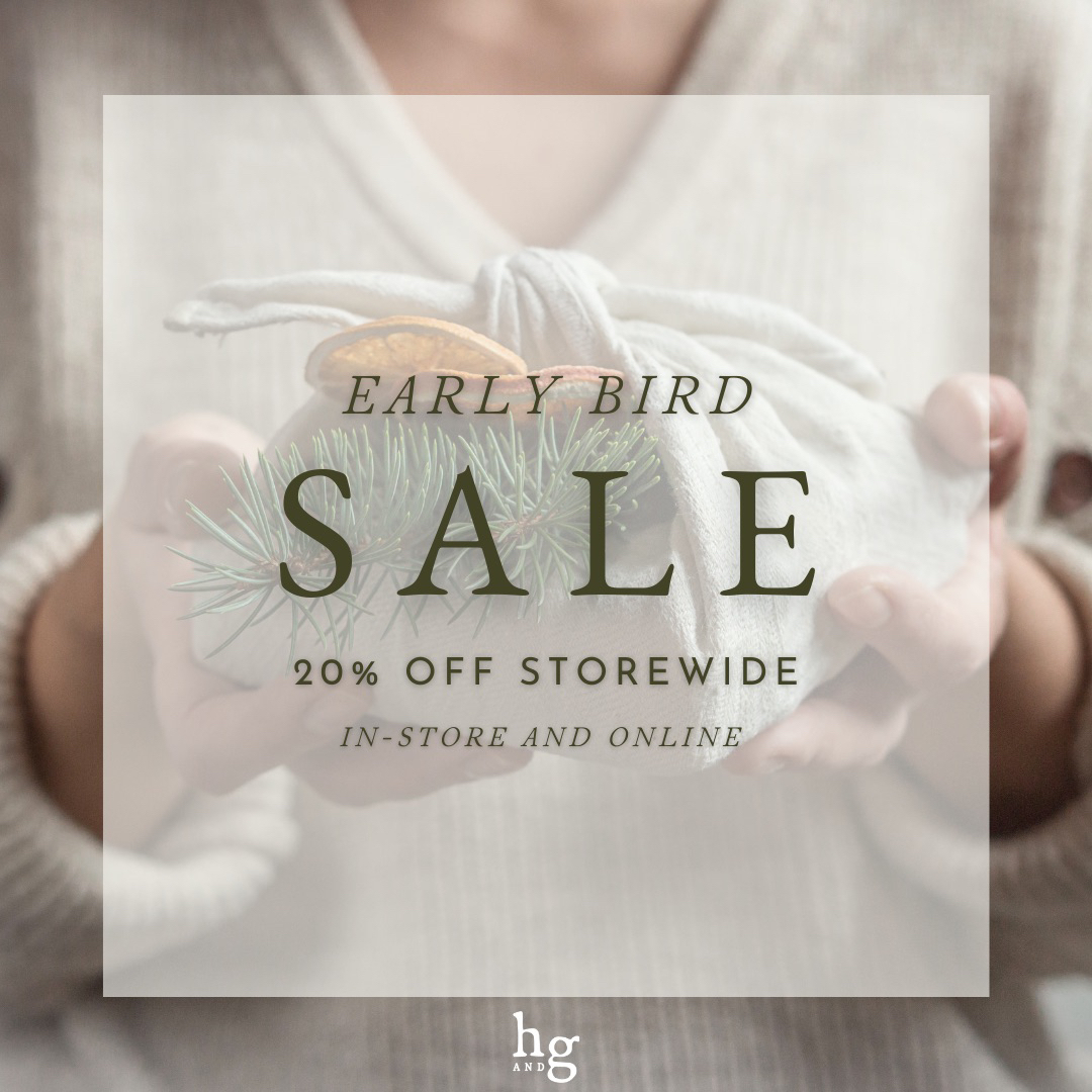 Get a head start on your holiday shopping this year with 20% off nearly everything both in store and online! This is a BIG DEAL, as we rarely run sales.
Not ready to make a purchase yet? No worries. The last thing we want is for you to feel pressured into buying something. Just know we will also be offering a discount after Thanksgiving. No impulse buying here!
Offer good October 25 - 28, 2023 only. Use code EARLYBIRD for online purchases. Discount is automatic in store.
#shopsmall #shoplocal #earlybirdsale #sustainablechristmas #sustainablechristmasgifts