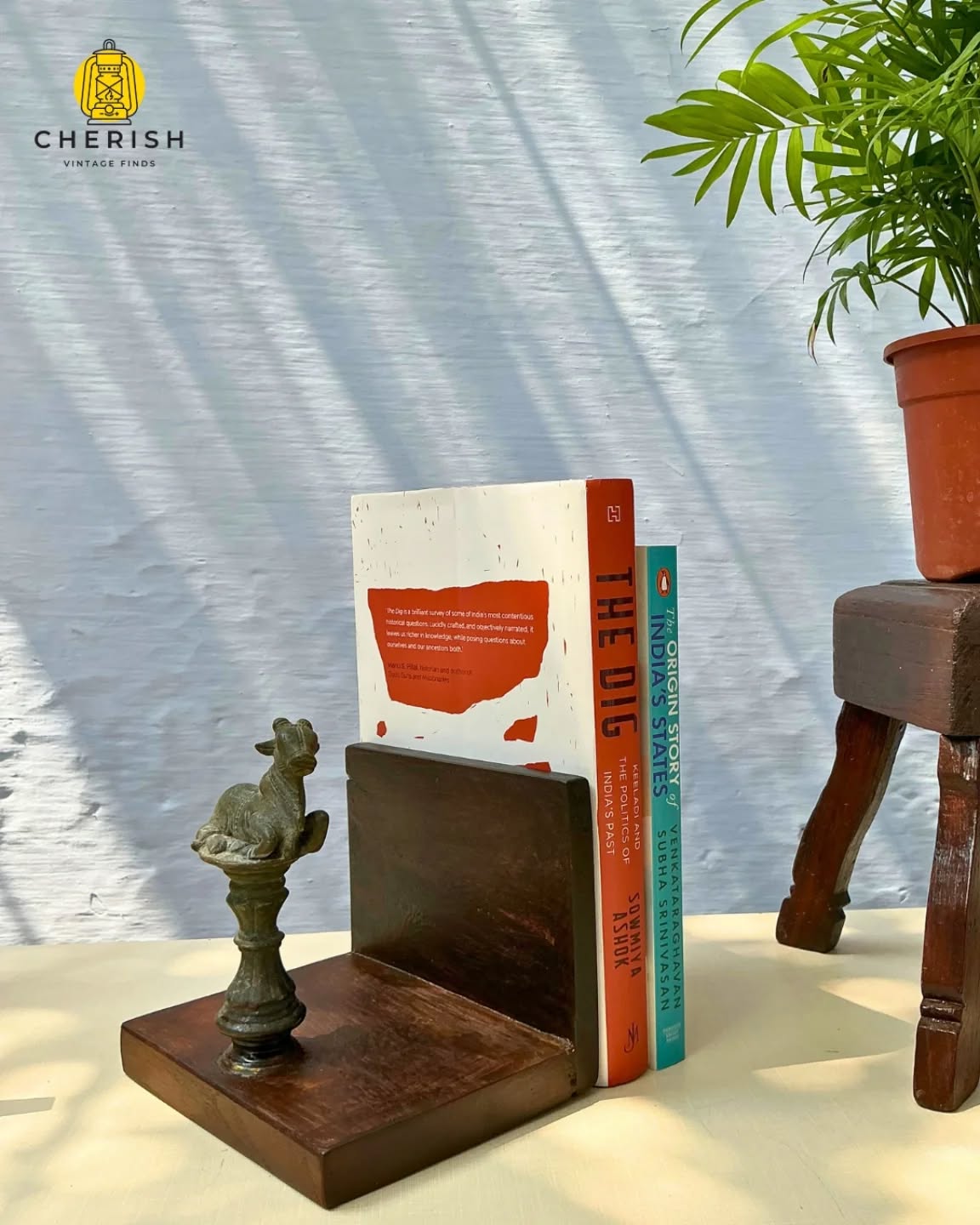 It’s Friday. If you’re picking a book this weekend, here are two from our friends.💛
📘 The Origin Story of India’s States
Venkataraghavan Subha Srinivasan traces how India’s present-day states came into being, unpacking the negotiations around language, identity, and power after Independence. The book shows that India’s map was not inevitable, but carefully argued into existence — with choices that still shape everyday politics and public life. Clear, generous, and easily readable, it is history written with both rigour and empathy for the complexity of the moment.
📕 The Dig: Keeladi and the Politics of India’s Past
Sowmiya Ashok uses the excavations at Keeladi in Tamil Nadu as a lens to explore how archaeology, politics, and identity intersect in contemporary India. Drawing on nearly a decade of reporting, field visits, and interviews, the book follows how sites like Keeladi, Rakhigarhi, and Muziris have shaped debates around India’s civilisational past — and who gets to interpret it. Sharp, accessible, and often quietly funny, The Dig makes archaeological science legible while showing how evidence itself becomes contested in public life.
Holding them up:
A broken temple bell stem, once discarded.
Now reborn as a bookend — with a small Nandhi standing watch. If you’d like this Nandhi bookend to frame your weekend reads — you know how to reach us :)
What are you reading this weekend?
.
.
.
.
.
#cherishvintagefinds #fridayreads #FollowFriday #bookends #indianheritage