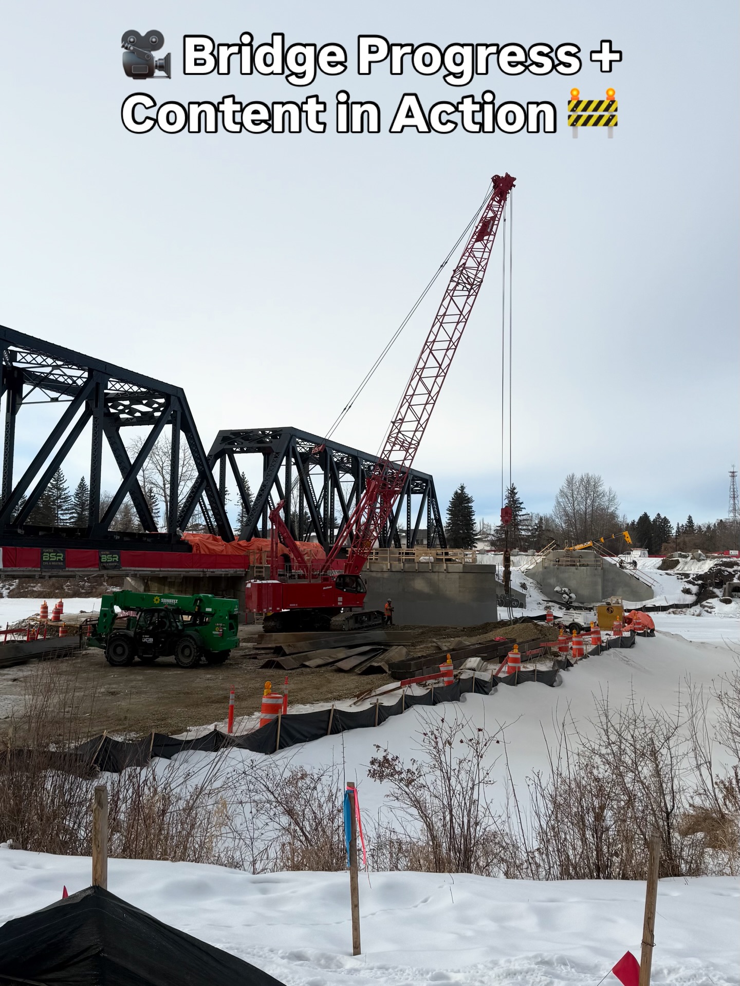 📸 Bridge Progress + Content in Action 🚧
While Andy is out at sea filming for #70000TONS OF METAL, Adam was on the ground yesterday capturing visuals of the historic CPR Pedestrian Bridge rehabilitation project here in Red Deer, Alberta.
This bridge, originally built in 1908, has been a key connection across the Red Deer River for over a century. Over time, its steel trusses, foundations, and pathways began to show their age, creating safety concerns and limiting access for the community.
Without proper care, this iconic structure risked deteriorating further, and the community could have lost a piece of its heritage.
Thanks to thoughtful planning and federal and city support, a comprehensive rehabilitation project is underway.
The team is restoring steel trusses, replacing foundations, upgrading lighting, and revitalizing pedestrian pathways and public spaces along the river. It’s a true example of government and community-led infrastructure supporting safe, connected, and vibrant public spaces that everyone can enjoy.
There’s still plenty of work to do, but we’re proud to be part of documenting this transformation.
At Are You Social, we understand the power of capturing and sharing meaningful, community-focused stories. The right visuals and storytelling can connect your audience, highlight your impact, and build trust — whether it’s a major infrastructure project like this or your business’s next big milestone.
📆 Content & Campaign Booking Update:
Q2 is traditionally our busiest time of year for content and campaign planning. To ensure your project is captured, delivered, and ready for summer ad campaigns, we encourage you to reach out as soon as possible.
We expect another fully booked May–September campaign season this year, and yearly social media management and ads clients always receive first priority booking and preferred content creation rates.
If you’re ready to elevate your digital presence in 2026 and beyond, let’s set up a discovery call and talk strategy. 🚀
#RedDeerAB #ContentCreation #CommunityStorytelling #VisualMarketing BrandGrowth