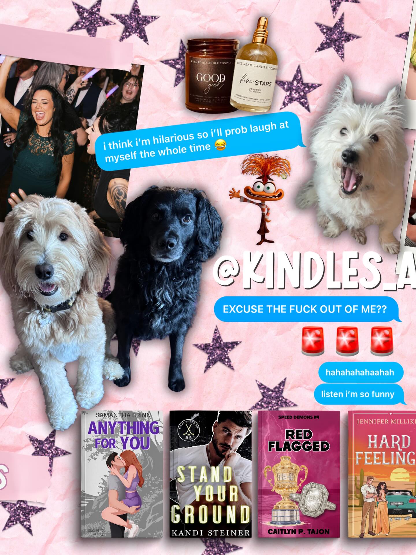 so what can you expect from me now?
a few things:
still smutty book recs, always bc duh
my furry friends, obvs bc zar
me laughing at myself bc yes, i think im hilarious
prob thinking you hate me bc ✨anxiety✨
and sharing all my fave cozy things