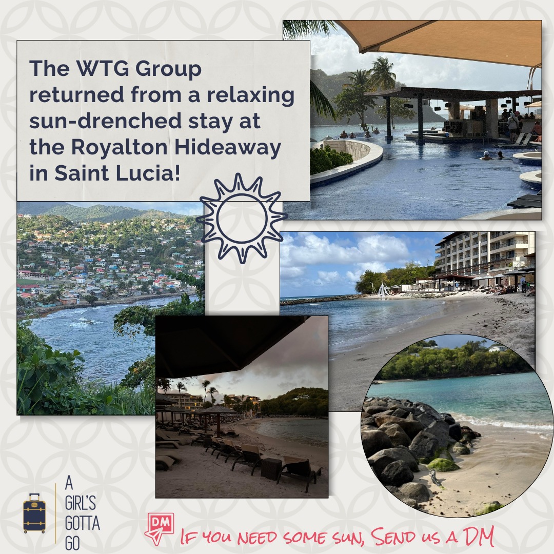 🌴✨ "Welcome home!" to The Women’s Travel Group! ✨🌴
All signs point to an incredibly relaxing, sun-soaked week in Saint Lucia ☀️💦 From the photos alone, it’s clear this group soaked up every minute at the Royalton Hideaway from the stunning pools, beautiful beaches, lush island views, and that perfectly laid-back vibe we all crave. 🍹🌊
Add in great food, delicious cocktails, and dreamy Caribbean scenery, and this trip checked all the boxes for an unforgettable getaway.
Feeling inspired? If you’re dreaming of a sun-drenched escape like this one, DM A Girl’s Gotta Go and let’s start planning your next getaway. ✈️💙
#TravelInStyle #TKO #AGirlsGottaGo #WomensTravelGroup #SaintLucia #RoyaltonHideaway #GirlsTripGoals #TravelInspo
*All photography by Sue Collins