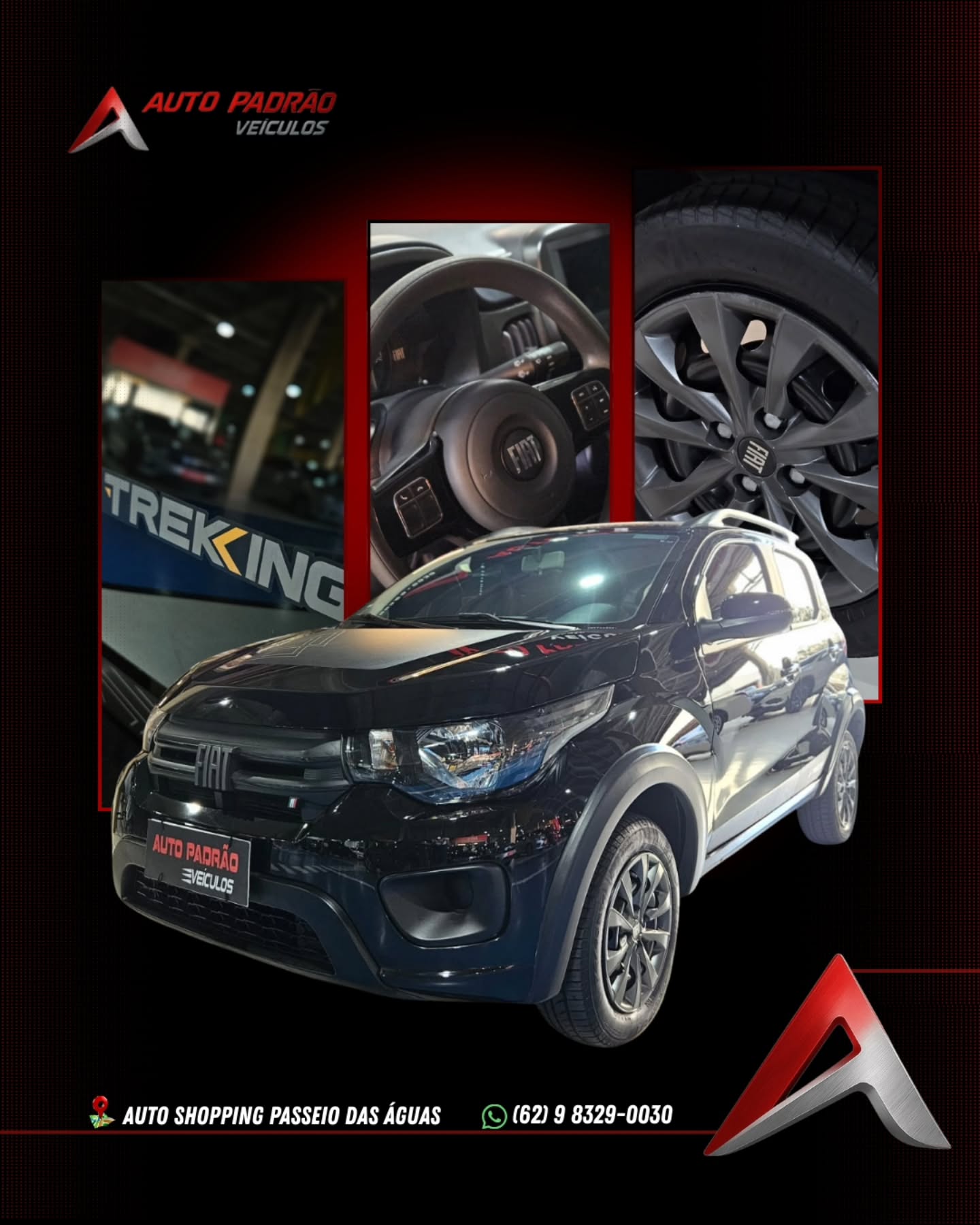 MOBI 1.0 TREKKING
Ano/Modelo: 2021/2022
Câmbio: Manual
Combustível: Flex
Cor: Preto
Lugares: 5
Facilitamos a entrada
Financiamos com as melhores taxas
Aceitamos seu carro no negócio.
Entre em contato para maiores informações:
(62) 9 8329-0030
Auto Padrão Veículos Auto Shopping Passeio das Aguas Goiânia - GO.
#fiatmobi #fiat #mobitrekking #autopadrãoveículos #carroseminovos