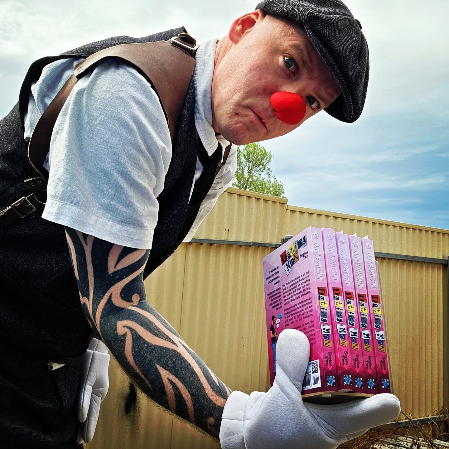 "DATING MEN: Series Two" by Australian Author D. M. Wright.
DMWproductionsAus.com (Best viewed on desktop version)
The dating world is hard enough but for Ryan and Audrey, it’s absurder by the day!
The Productions House is on the road to cancellation! Rumours of sexual misconduct are spreading like wildfire, and that's not the worst of it for The Man, Mr. Troy, and his libido-loopy employees.
Protesters raging outside grow by the day, an inspector is determined to shut them down and, still, the staff must do their work or risk being fired by the Evaluators.
Though desperate to save the company and their jobs, there's about as much hope for survival as there is for Audrey and Ryan finding love in the midst of it all. Will the chaos every end, or will it end them?
Amazon.com/author/dmwright
DMWproductionsAus.com (Best viewed on desktop version)
#booktube #books #bookstagram #booksformen #clown