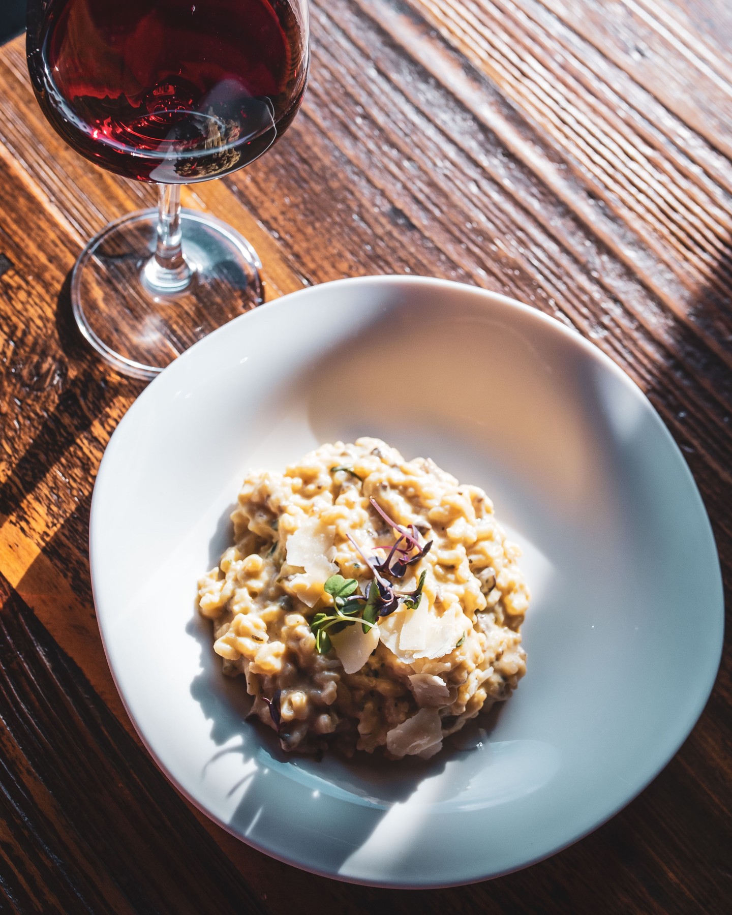 Barolo with Risotto con Parmigiano Reggiano & Truffles! photos by @vividcle