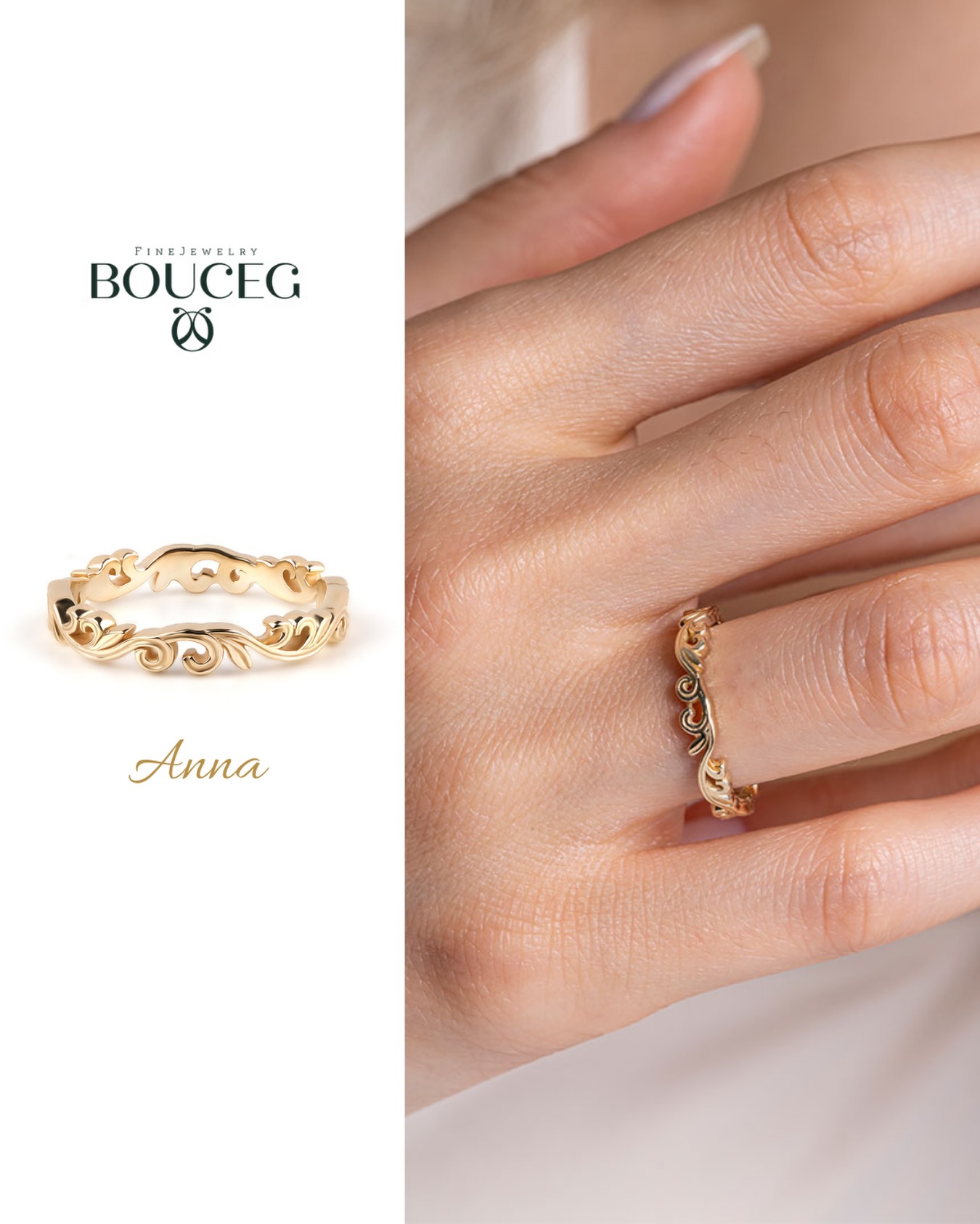 Stil bir seçimdir. Anna, zamansız, sade ve karakterli bir duruşun sembolü✨
#boucegjewelry #altınyüzük
#özeltasarımyüzük #alyans #evlilikteklifi