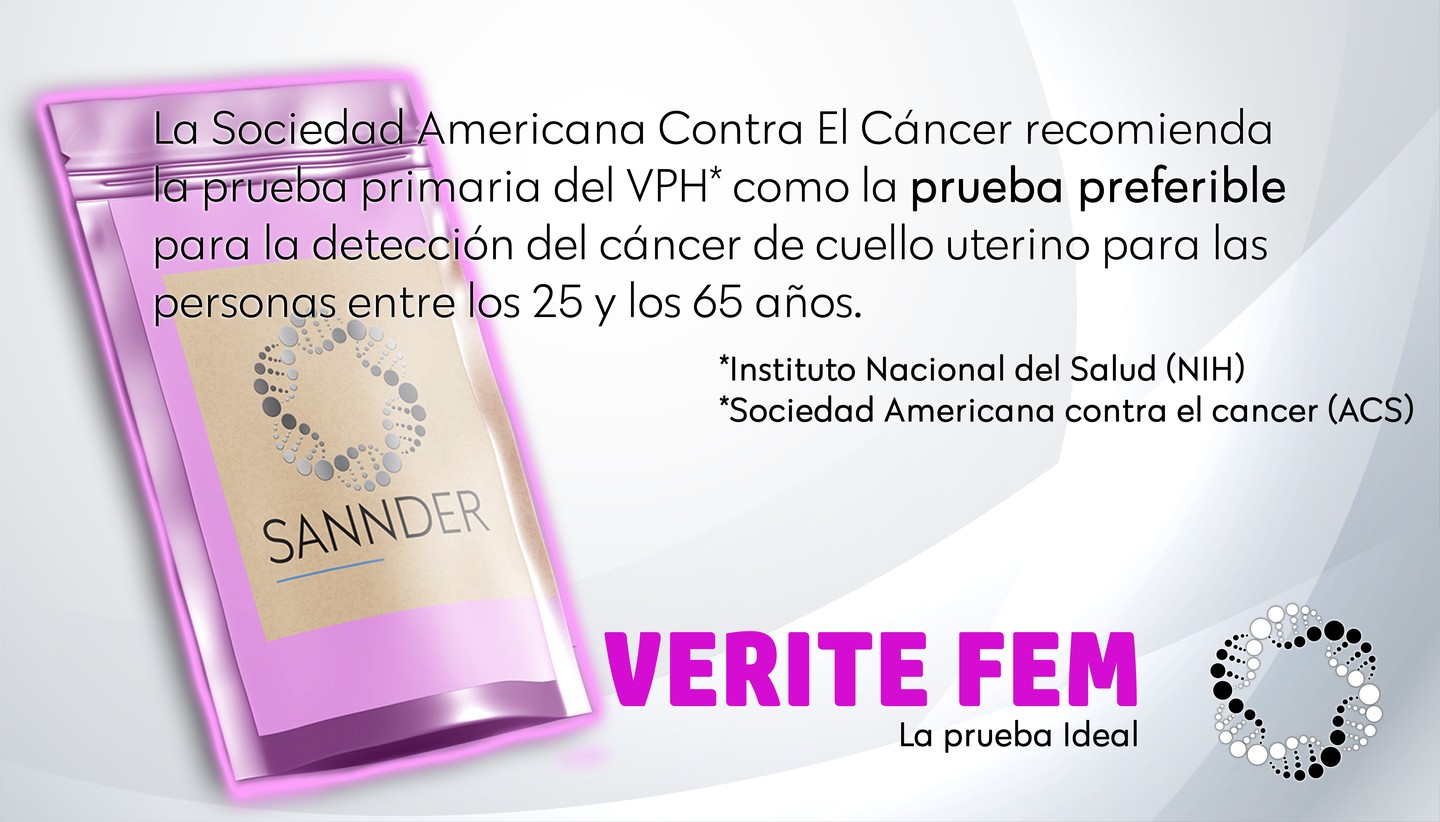 Verite FEM - Detecta 12 tipos de VPH de alto riesgo causantes del 99% de los casos de cancer cervicouterino.
Prueba actualmente recomendada por su alta sensibilidad.
- Toma de muestra sencilla y comoda
- PCR - La tecnica mas moderna y confiable
- Disponible ONLINE www.sannder.com
#PCR #checate #cuidate #salud #cancercervicouterino #VPH #sannderoficial #prevencion #veritefem