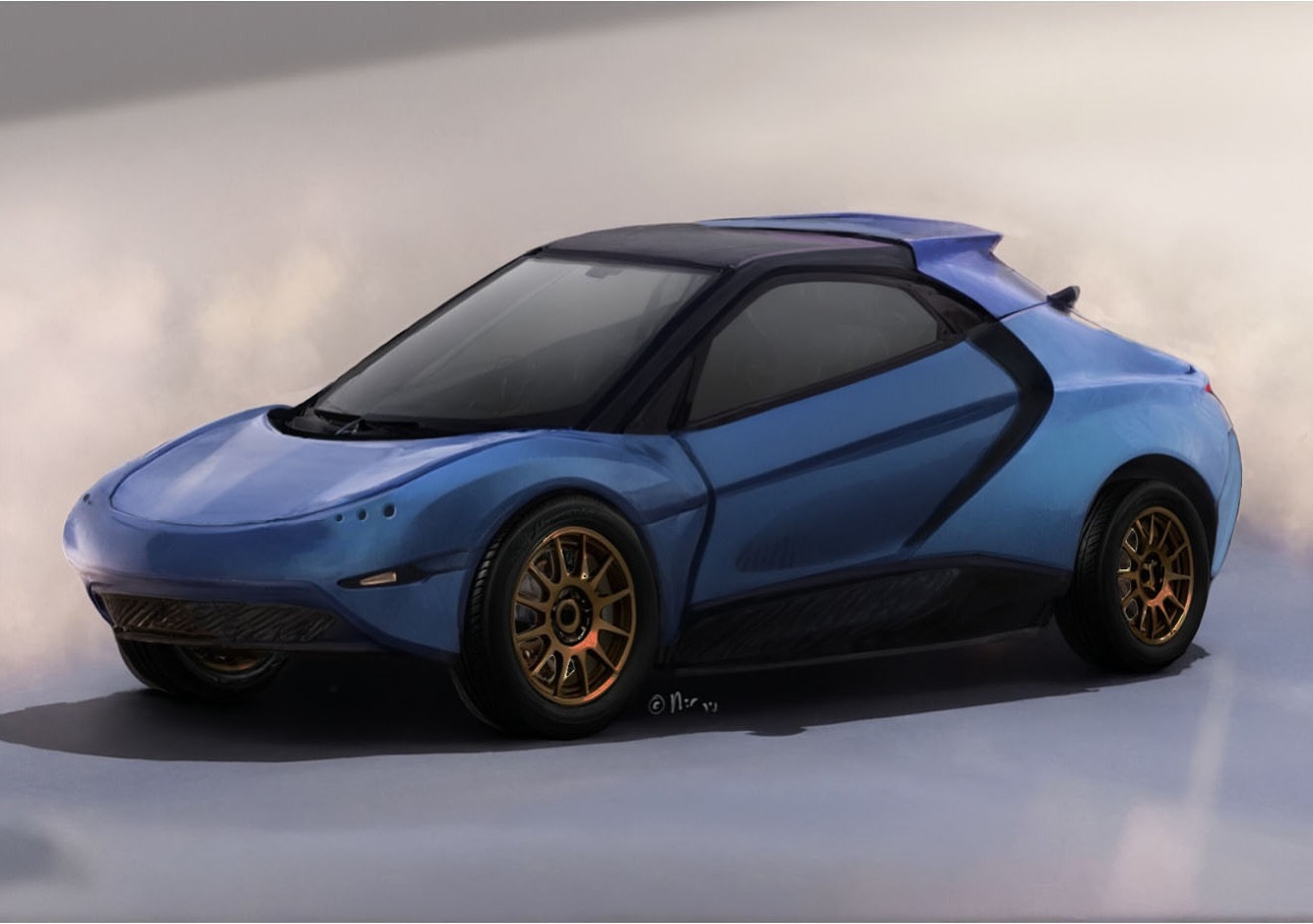 Ultra-lightweight urban runabout, because why should a city car look like a tall box? Using cost-efficient pultruded composite structure for the crash-protection of a full-fat car but while complying with the regulations of a 450kg quadricycle. Under development with @hall_engineering_and_design
.
#cardesign #cardesigner #design #designer #rendering #sportscar #ev #runabout #microcar #urbanev #quadricycle #coupe #transportdesign #vehicledesign #automotivedesign #namiirdesign #namiir