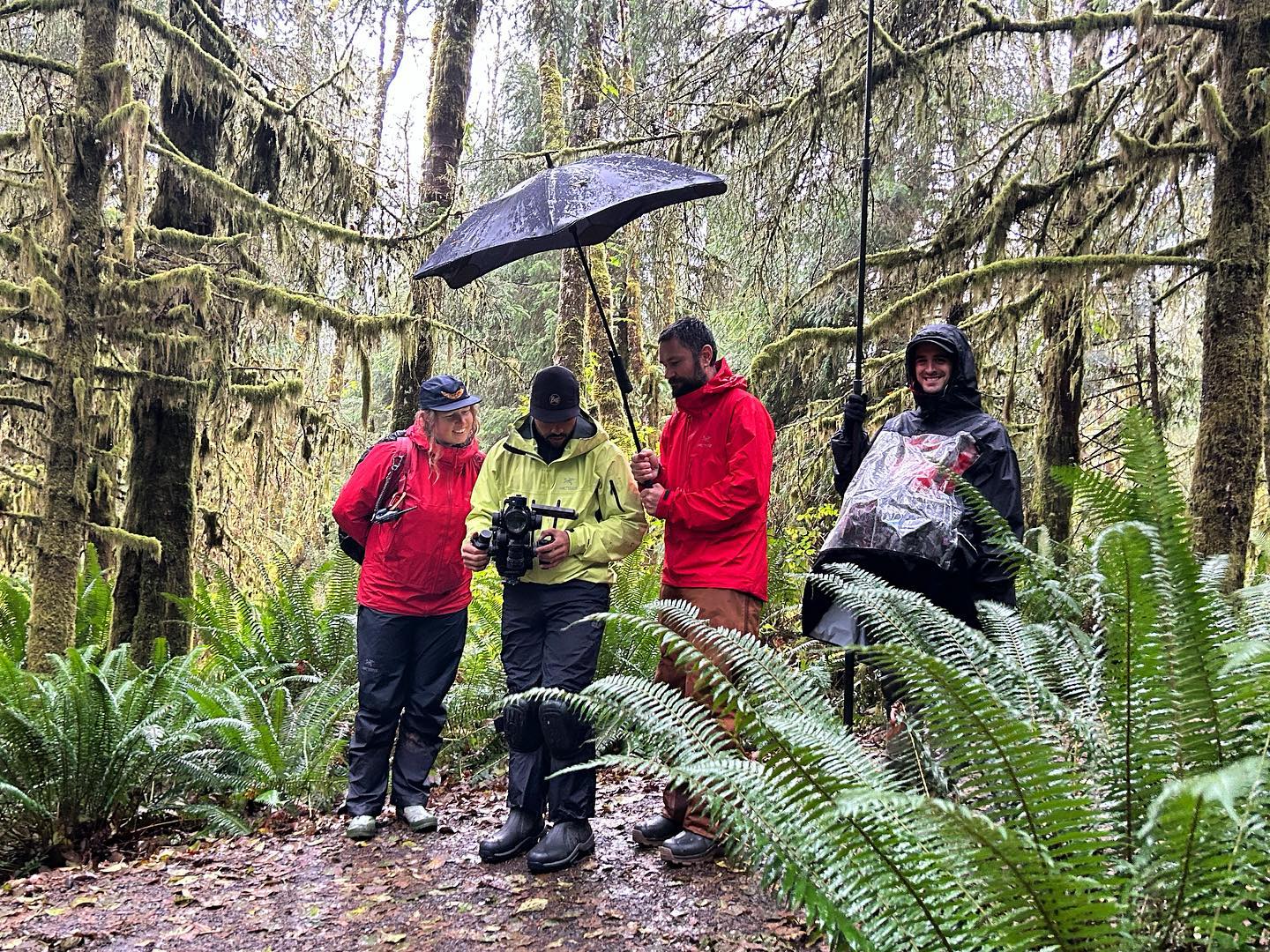 Filming in the rain for #animalpridedoc #handfuloffilms