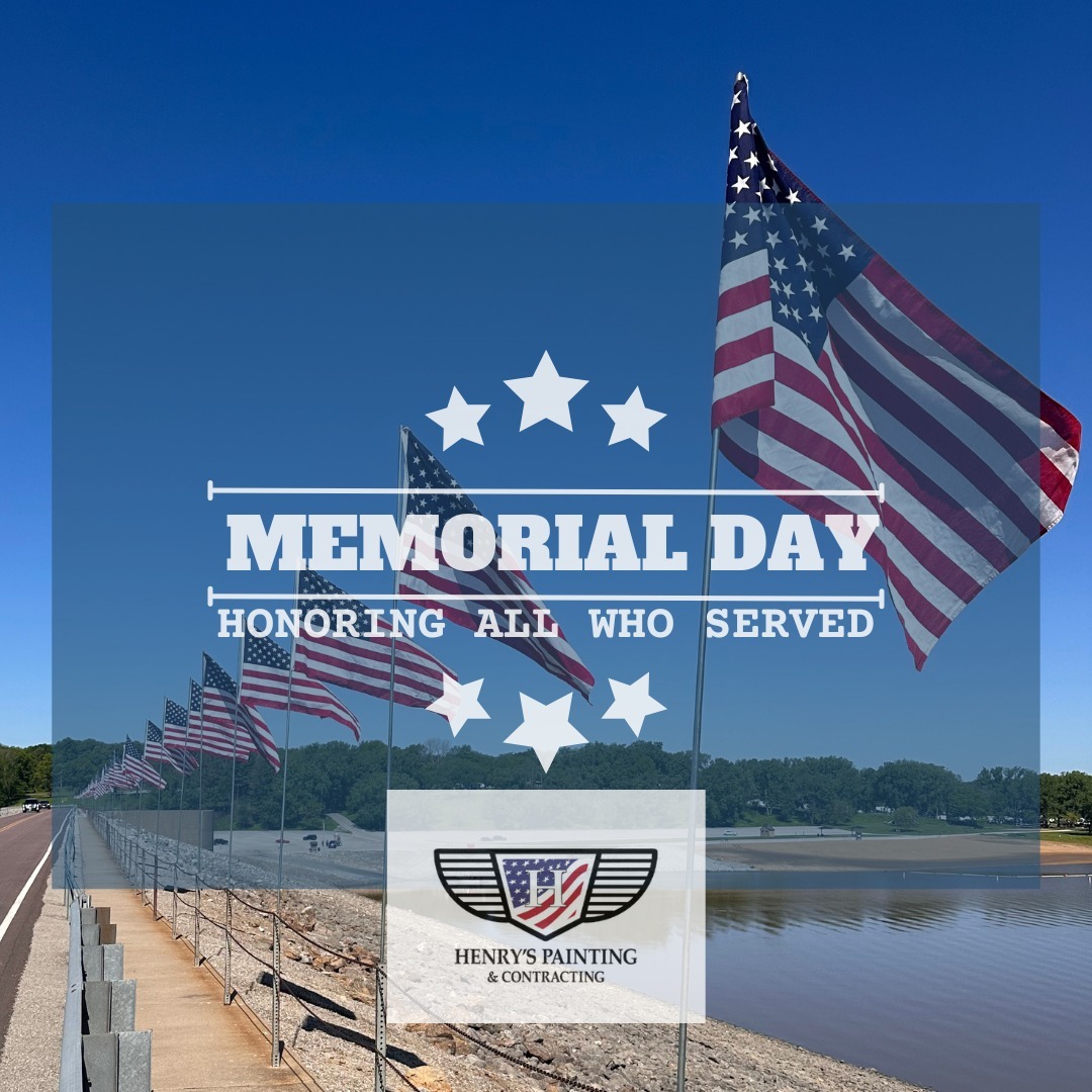 🇺🇸✨ This Memorial Day weekend, Henry's Painting & Contracting honors the brave men and women who have sacrificed for our freedom. As we enjoy this time with family and friends, let’s remember the true meaning of this holiday. Wishing everyone a safe and meaningful Memorial Day! 🌟 #MemorialDay #HonorAndRemember #HenrysPaintingAndContracting