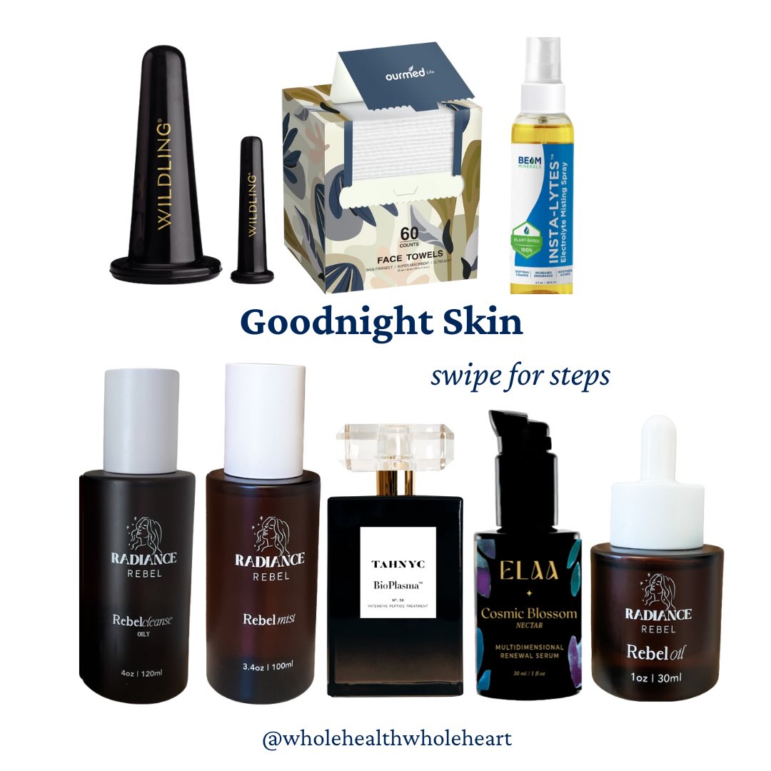 Goodnight Skin 💤 not to be dramatic but ditching a traditional cleanser for oil cleansing and integrating a face oil were life changing. Thank you @kathryn__romine
@elaaselfcare use code Paige to save $