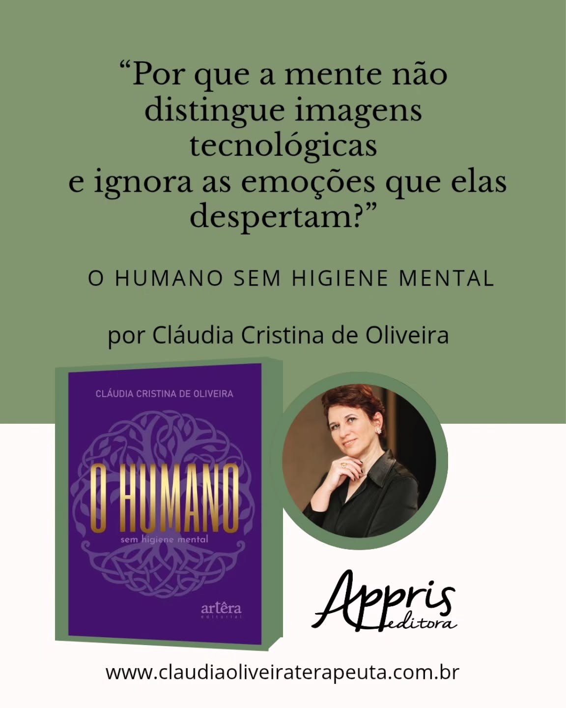 Esta pergunta abre a introdução do livro O Humano sem Higiene Mental.
Ela nasce da observação de como a mente reage às imagens, aos estímulos e ao excesso tecnológico, muitas vezes sem perceber o impacto emocional que isso produz.
Quando não há consciência, as emoções passam a agir no automático
e o cansaço interno se torna invisível.
Ler também é uma forma de escutar a mente e reorganizar aquilo que já não encontra espaço.
📘 O Humano sem Higiene Mental
Disponível na Amazon:
👉 https://amzn.to/47KF4Fg
#SaúdeMental
#HigieneMental
#Consciência
#Autoconhecimento
#SaúdeEmocional
#Psicologia
#FilosofiaContemporânea
#LeituraConsciente
#LivroDeReflexão
#CláudiaCristinaDeOliveira
