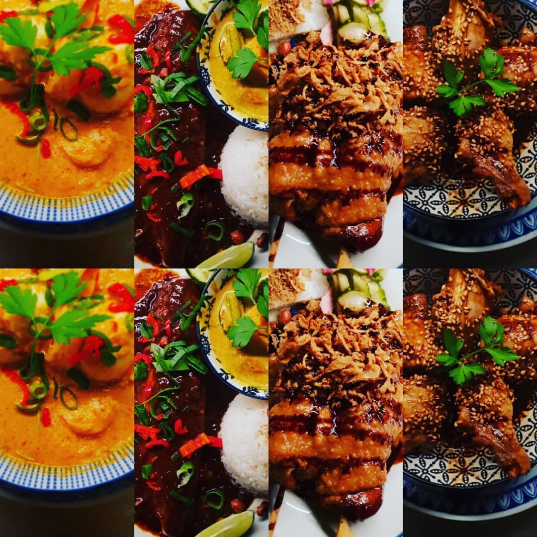 Eitjes à la tante Bea - Indische Makreel - Saté Ayam - Indische kipkluifjes... #sateayam #indofood #bintang #ikanpepesan #pepesanikan #kadijksplein #barfood