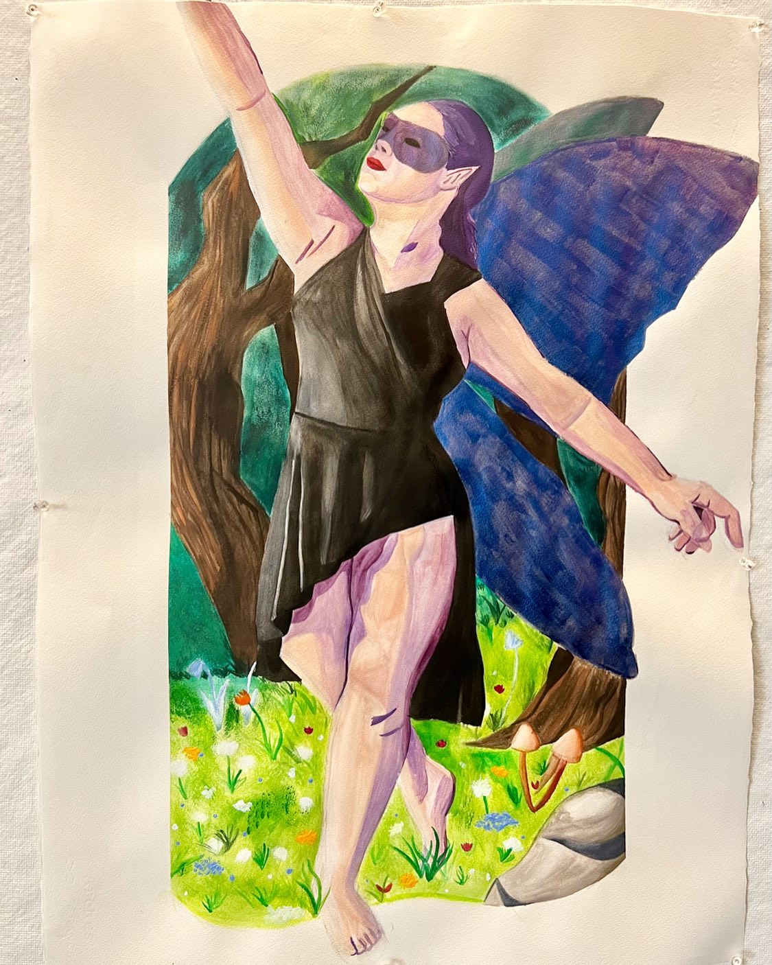 Self-Portrait of a Fairy
#watercolor #watercolorpainting #gouachepainting #gouache #gouacheart #watercolorart #selfportrait #painting #art #artist #fantasyart #fantadypainting