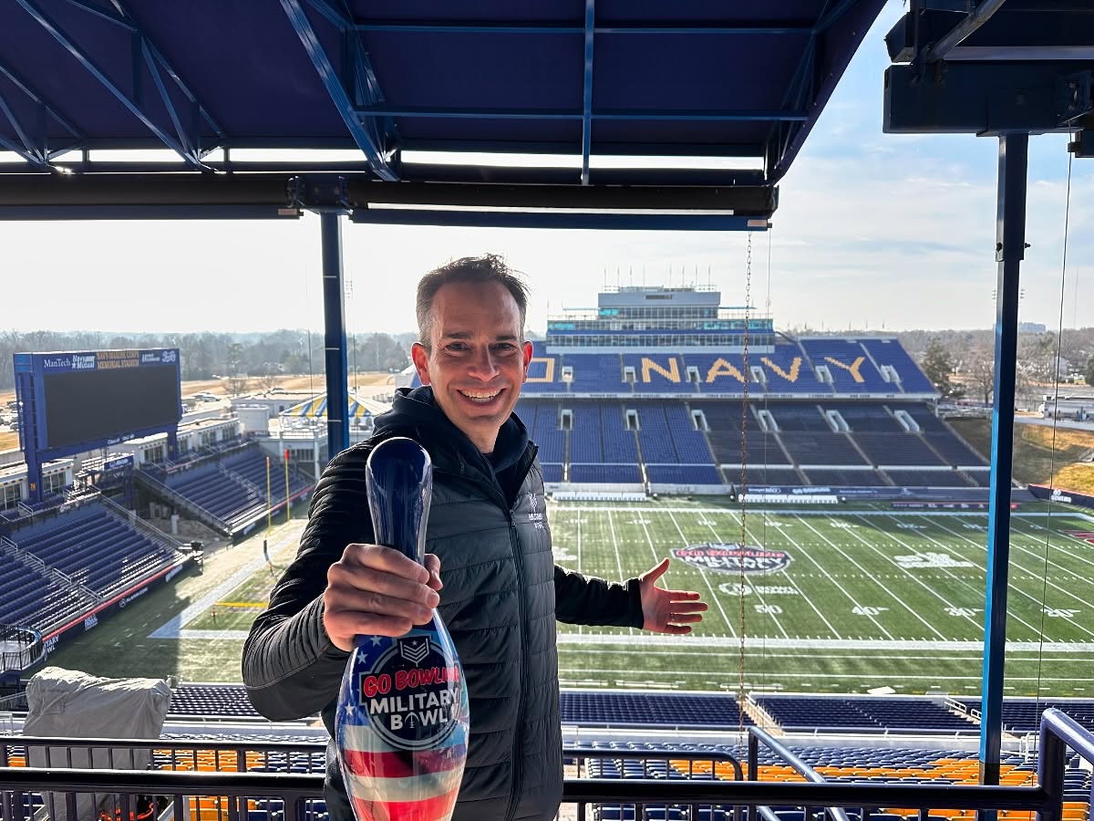 Bowled over by the @ecupiratesfb thrilling victory over in-state rival @packfootball 26-21 in the Go Bowling Military Bowl at Navy-Marine Corps Memorial Stadium. A memorable culmination to a year of planning, preparation and partnership building.