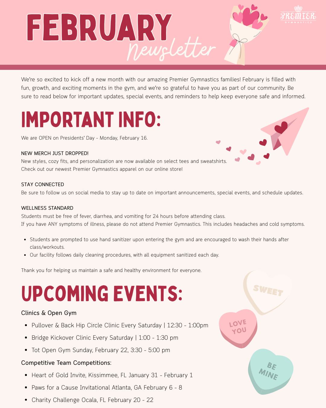 February is HERE 💌
Stay in the know with our February Premier newsletter 🤍 ✨